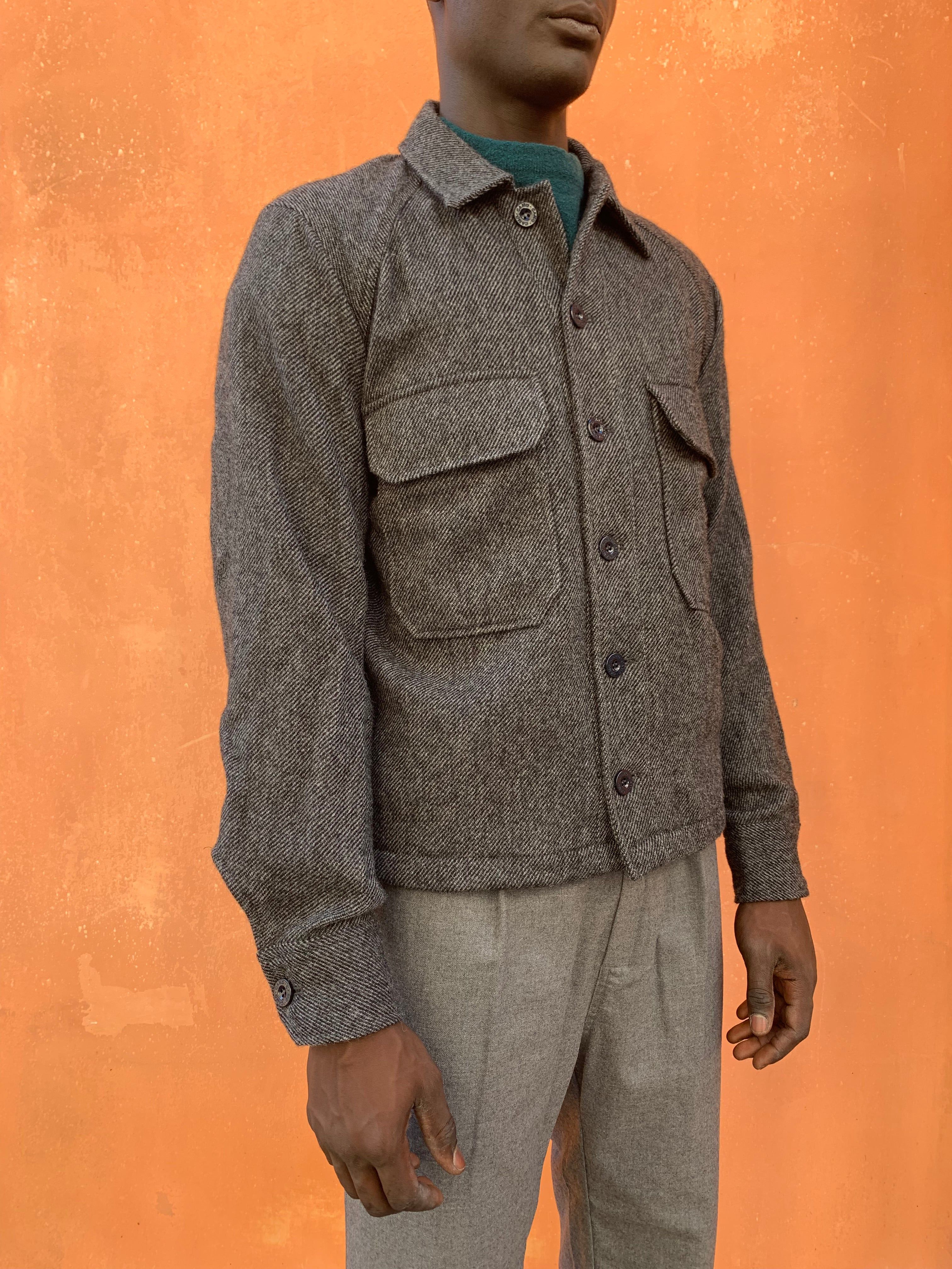 BALIO - JACKET SHIRT - Harringbone Wool Gray sold by Camo