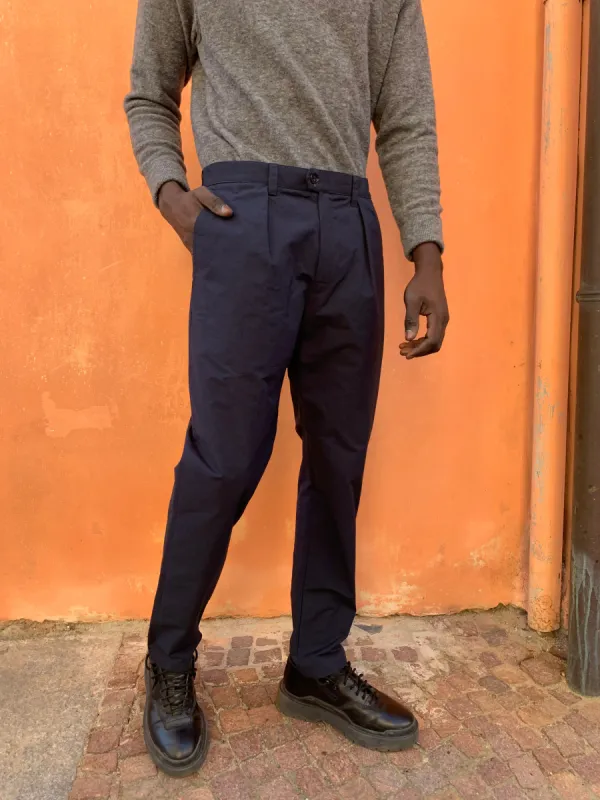 COMANCHE - CLASSIC TROUSERS - Canvas Cotton Navy sold by Camo