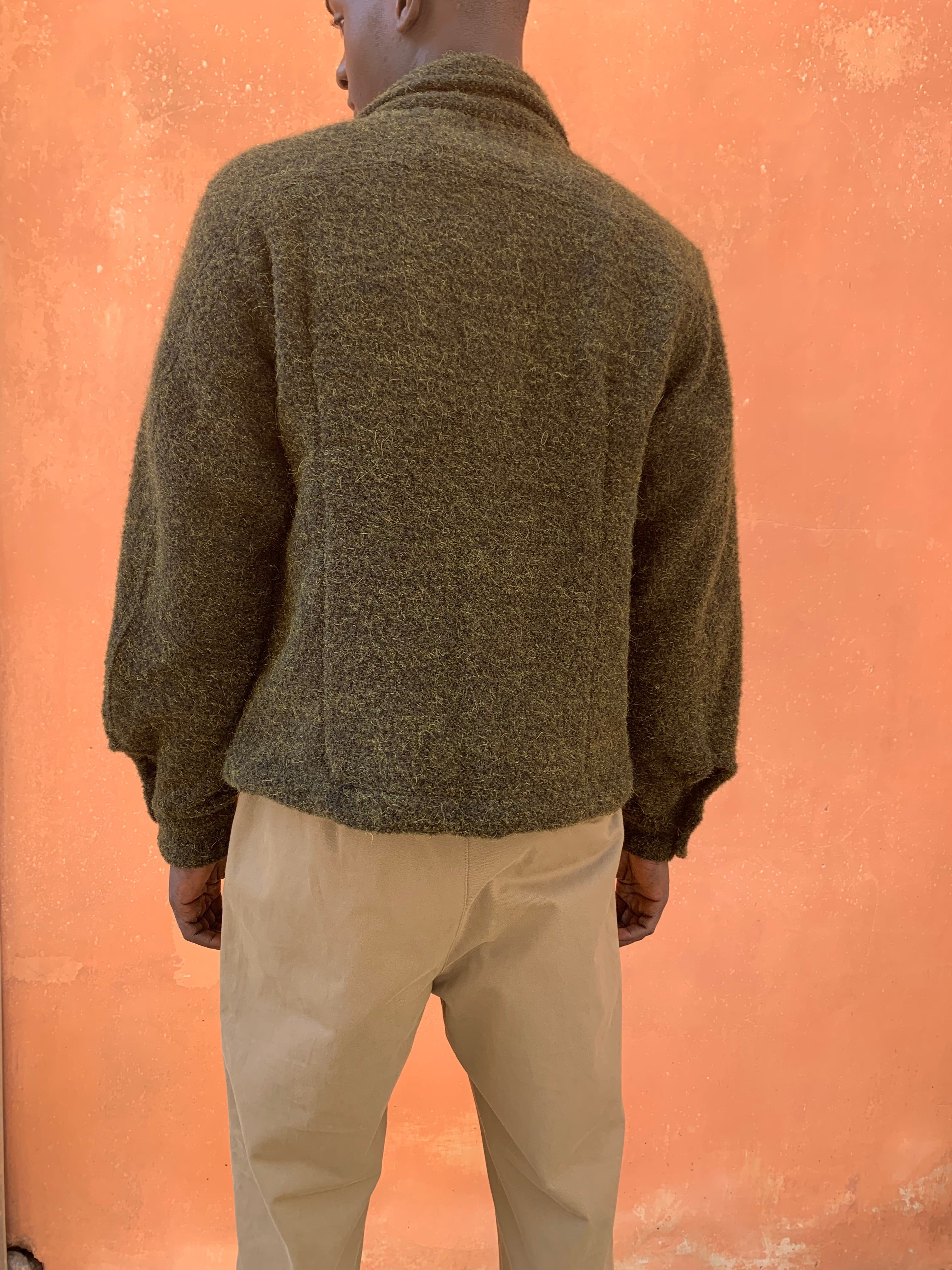 BALIO - JACKET SHIRT - Heavy Boucle' Wool Green sold by Camo product image thumbnail 7