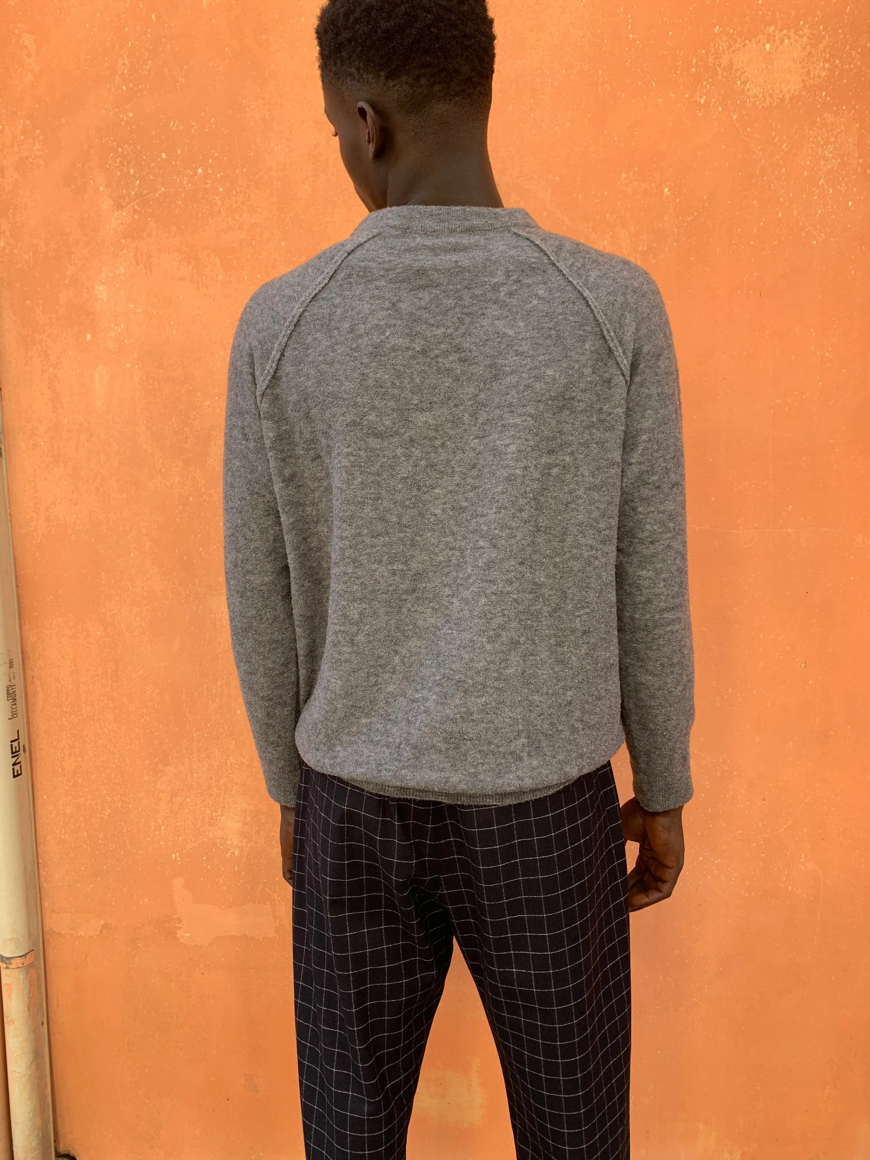 Kell- LIGHT GREY - BOUCLE' Knit Jumper Pullover sold by Camo product image thumbnail 4