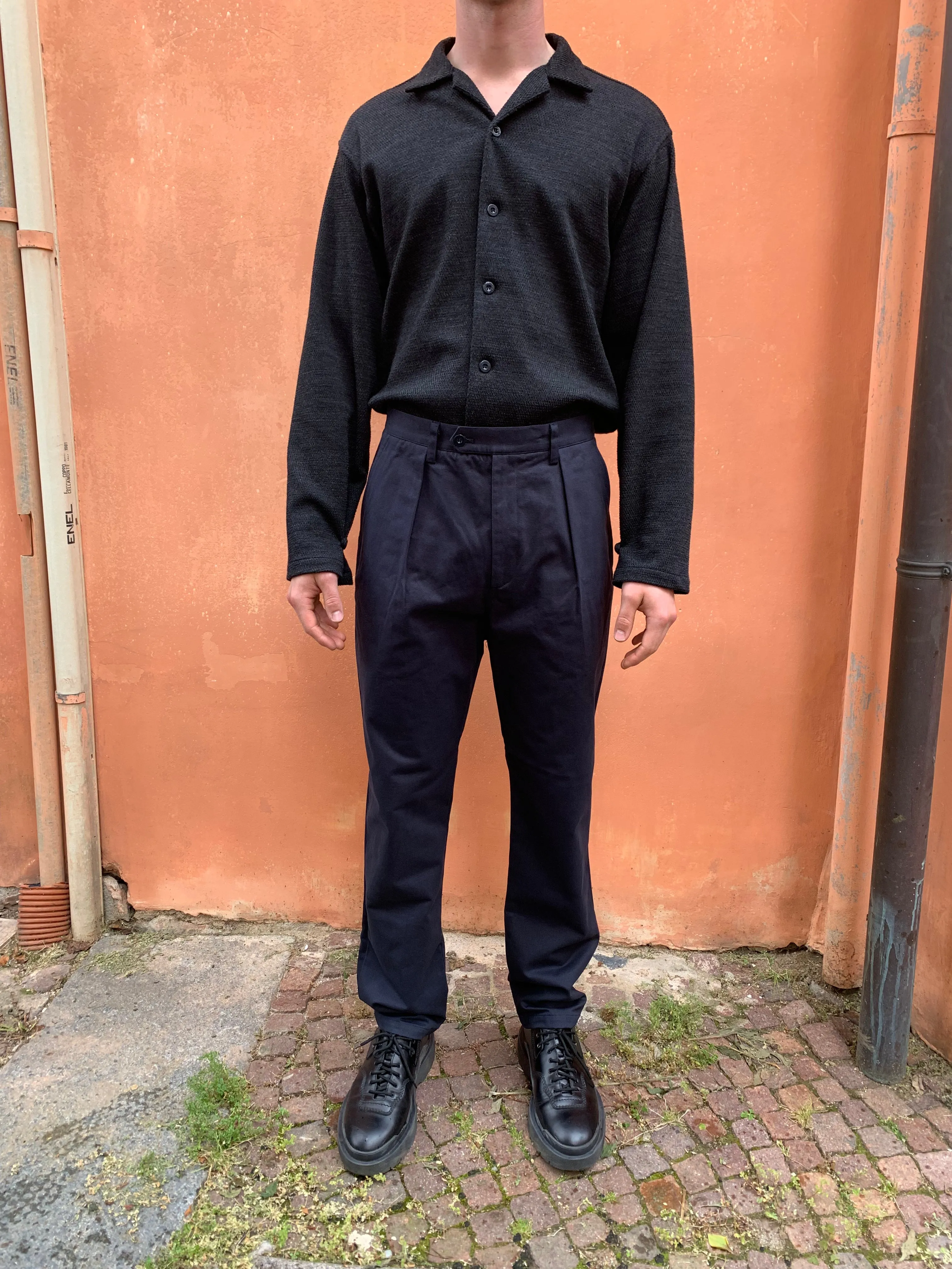 COMANCHE - CLASSIC TROUSERS - Warm Twill Cotton Navy sold by Camo product image thumbnail 2