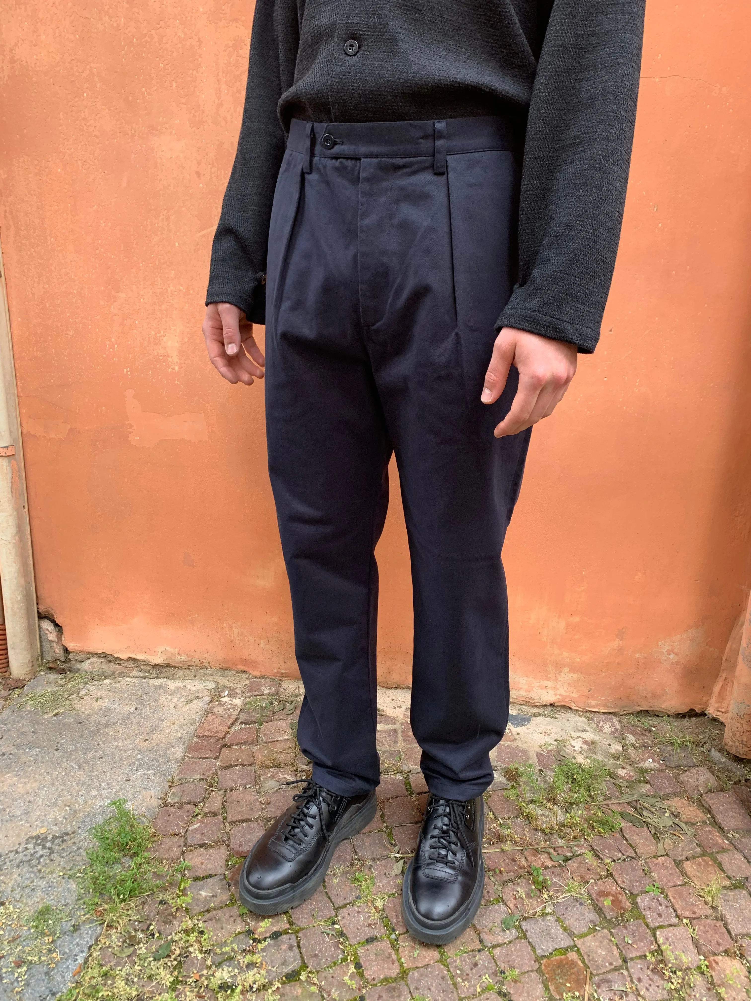COMANCHE - CLASSIC TROUSERS - Warm Twill Cotton Navy sold by Camo product image thumbnail 5