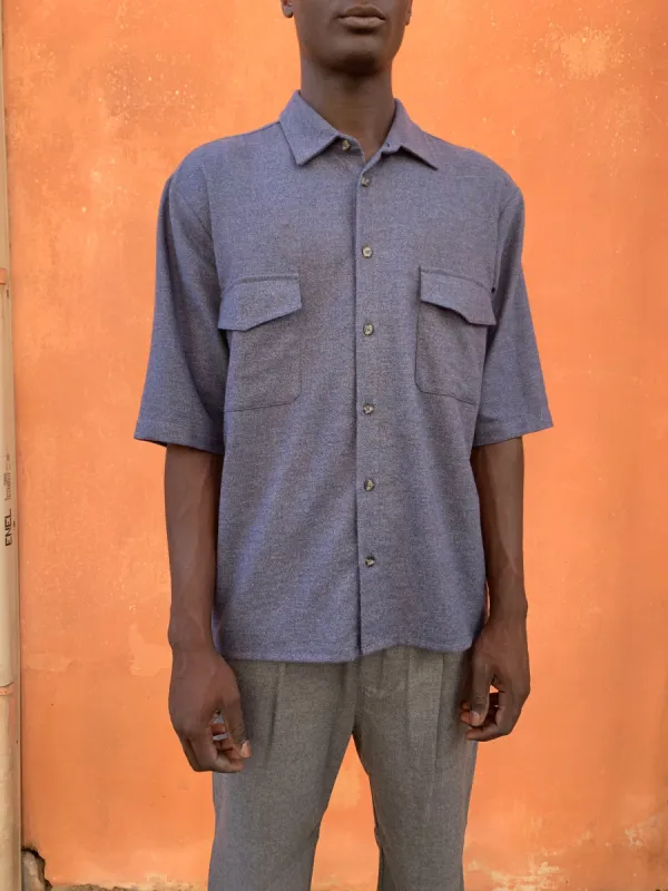 DANGLAR - SHORT-SLEEVE - Wool & Cotton Blue Sky sold by Camo