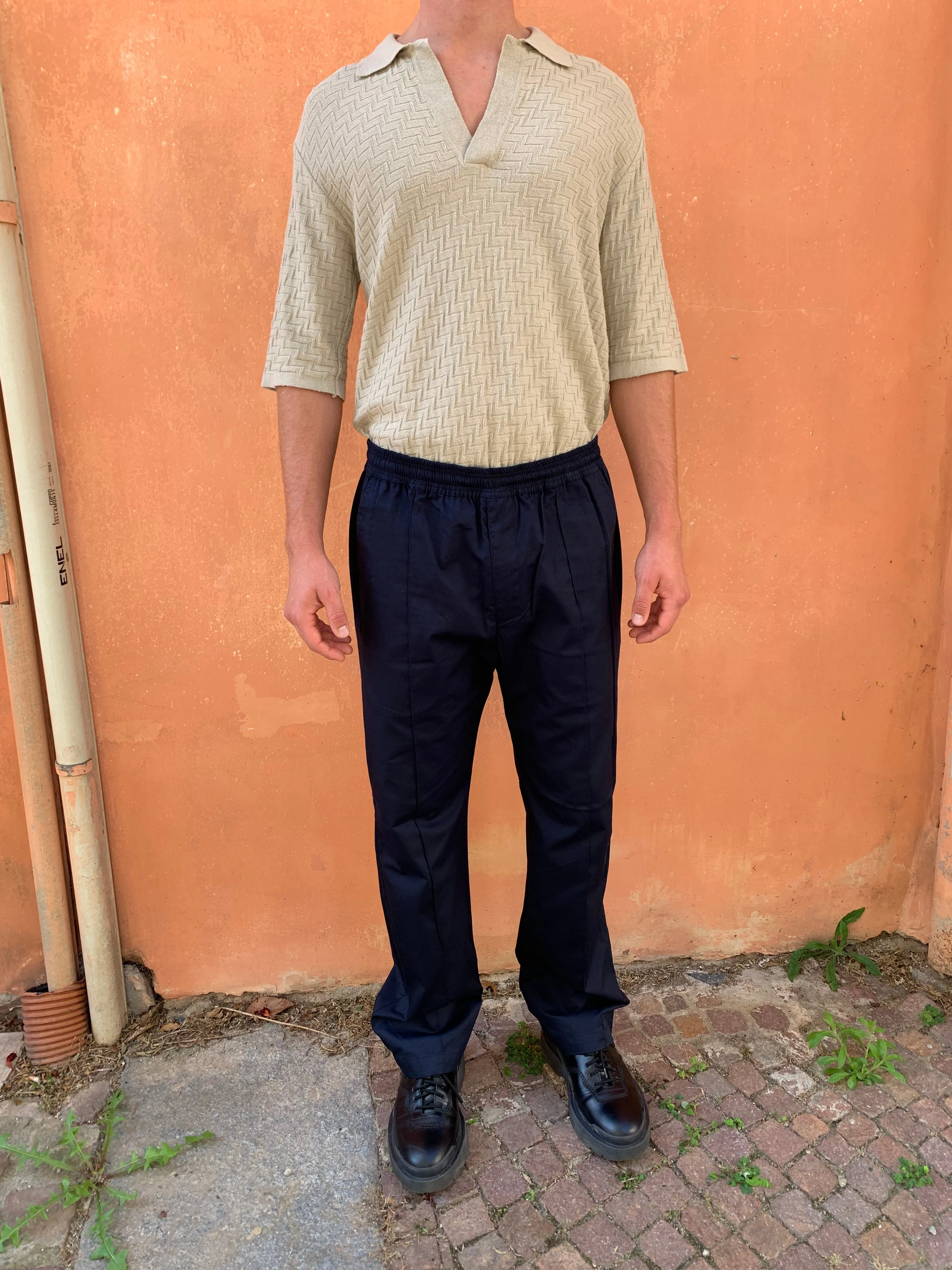 GOLIATH – NEW ELASTIC TROUSERS - Drill Cotton Navy sold by Camo product image thumbnail 2
