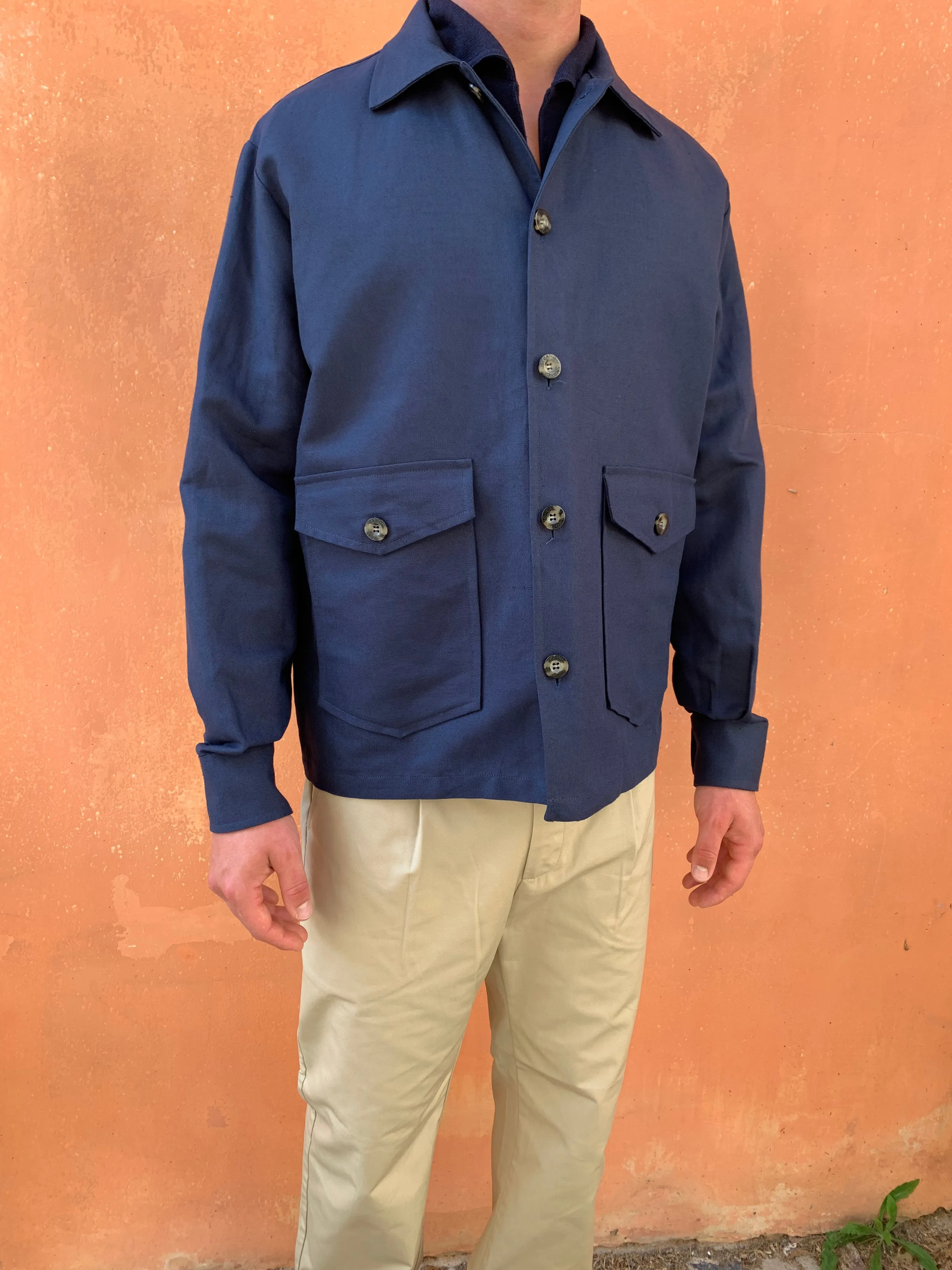 ARCHER – NEW LIMA 4X4 JACKET - Cotton Indaco Stripe Navy sold by Camo product image thumbnail 3