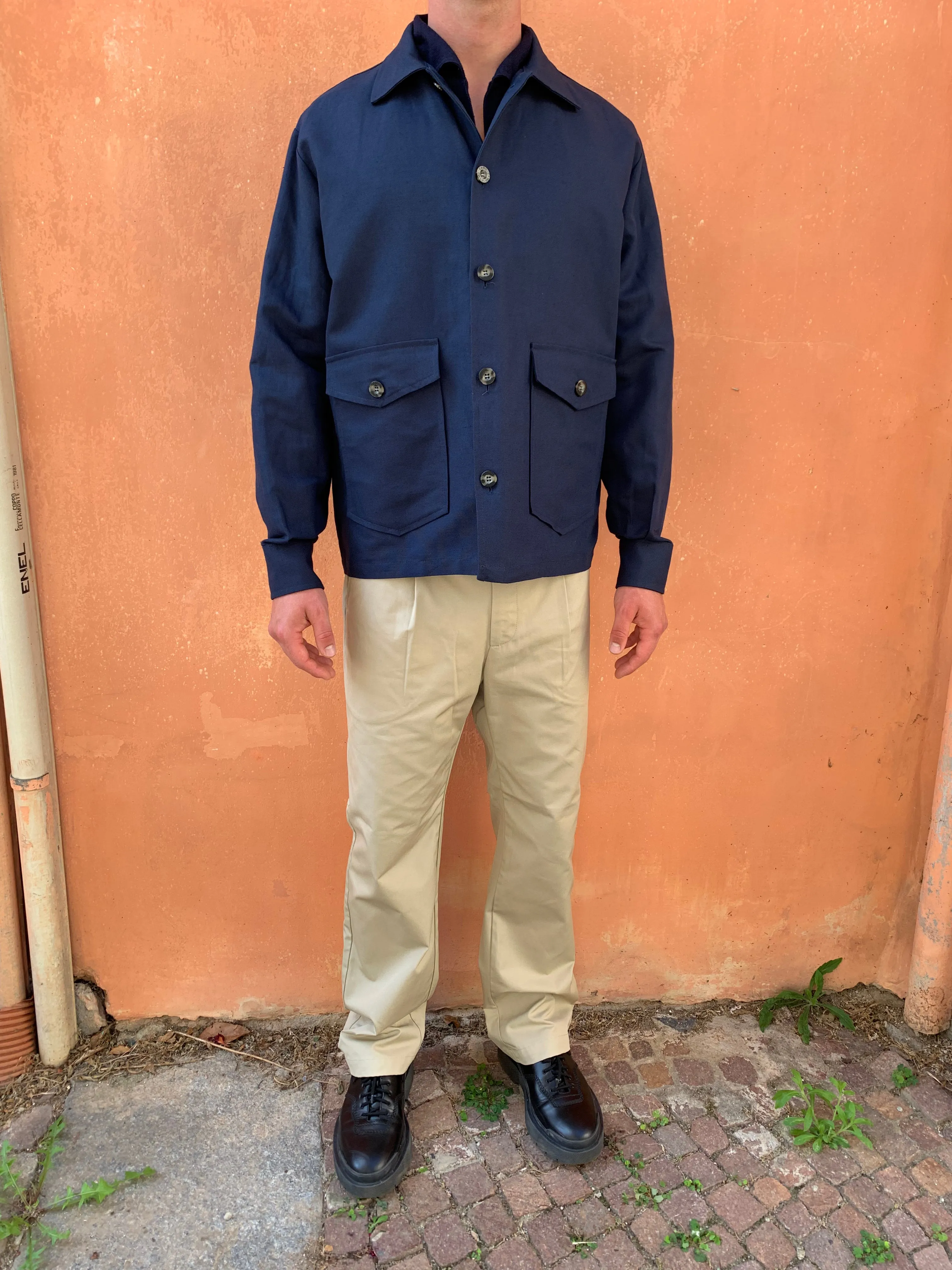 ARCHER – NEW LIMA 4X4 JACKET - Cotton Indaco Stripe Navy sold by Camo product image thumbnail 2