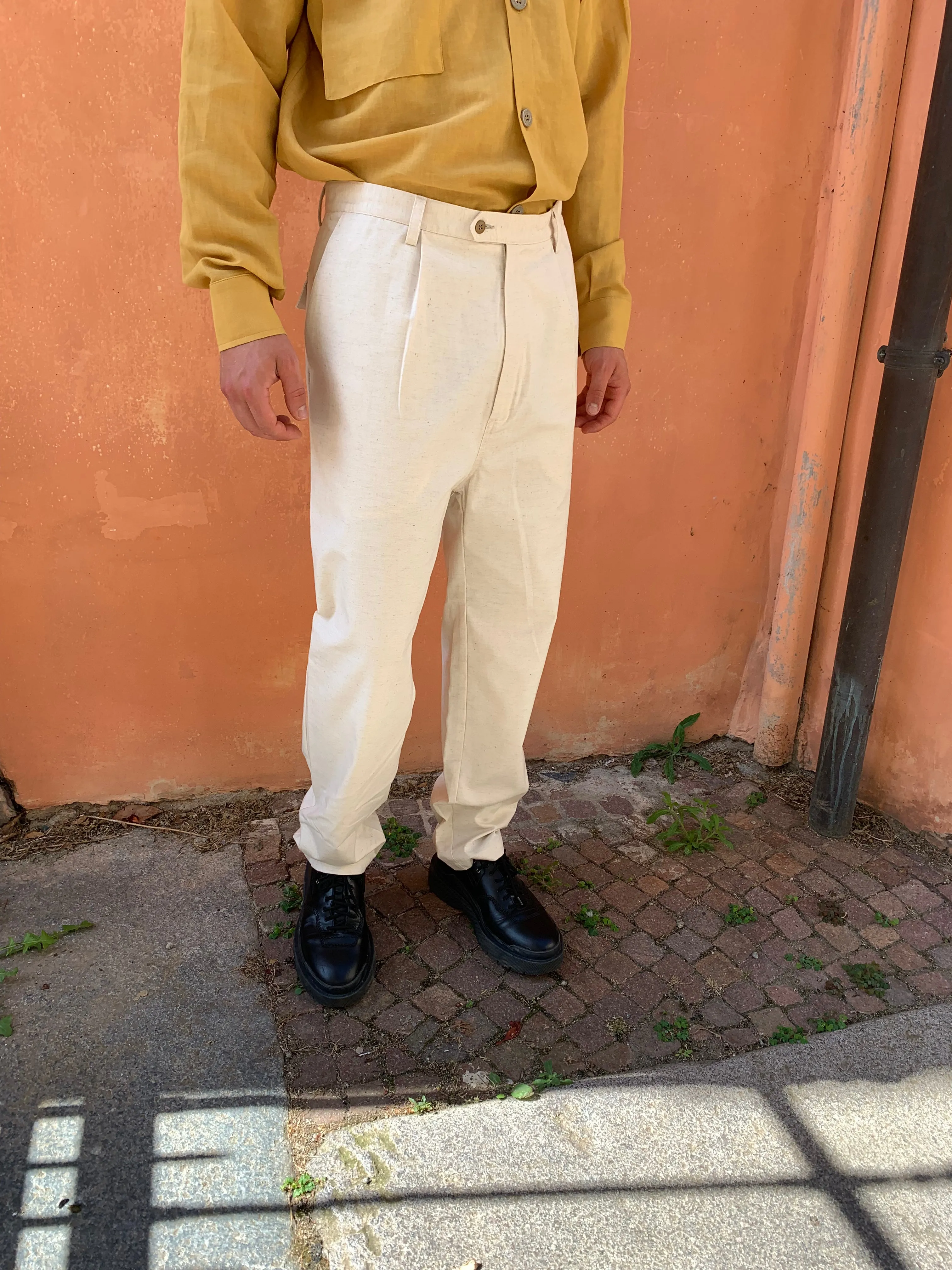 COMANCHE - CLASSIC TROUSERS - Linen Renkum Natural sold by Camo product image thumbnail 3