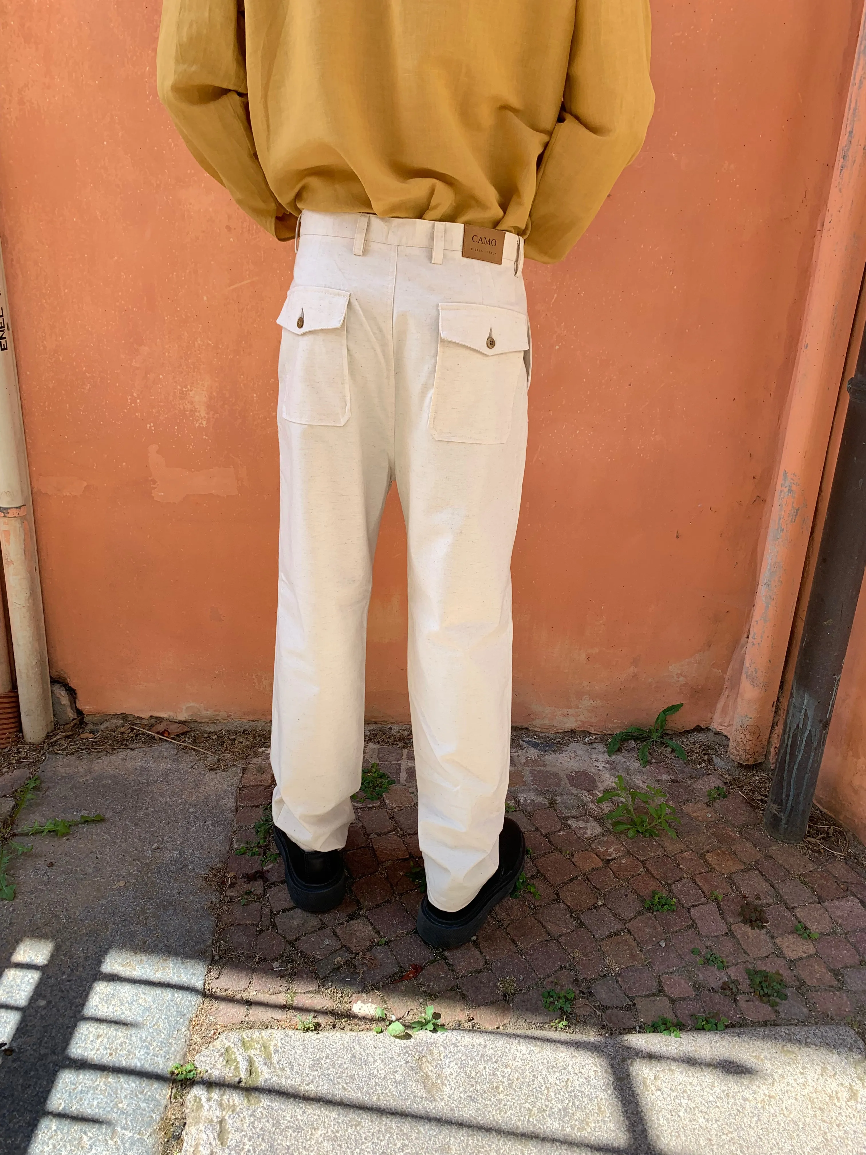 COMANCHE - CLASSIC TROUSERS - Linen Renkum Natural sold by Camo product image thumbnail 5
