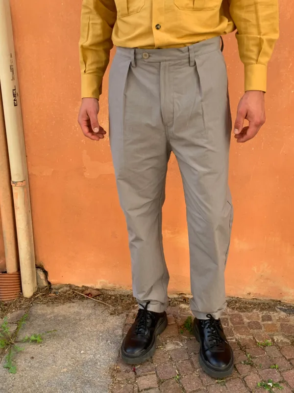 COMANCHE - CLASSIC TROUSERS - Canvas Cotton Grey sold by Camo