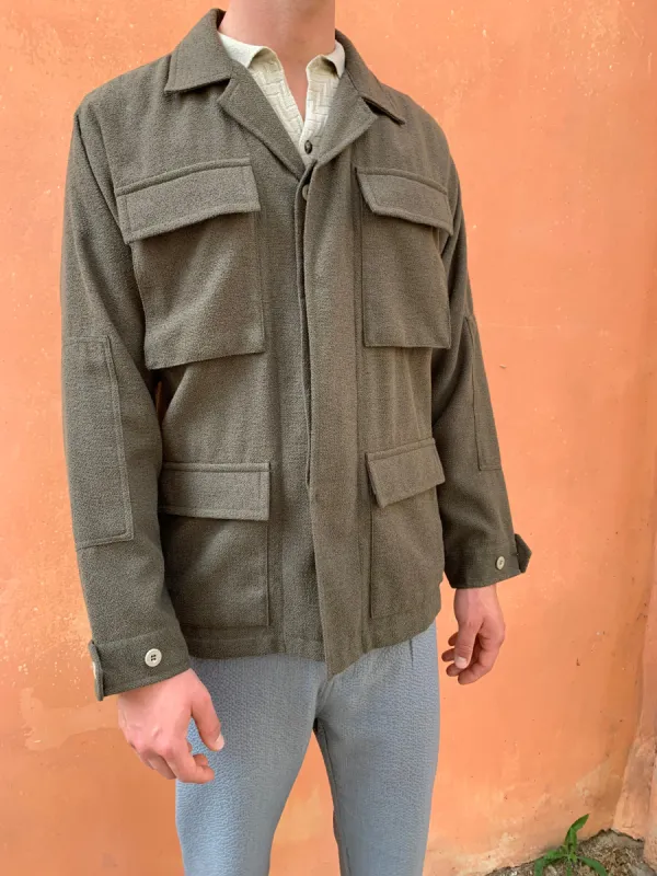 MARENGO - DESERT JACKET - Special Vnw Cotton Green sold by Camo