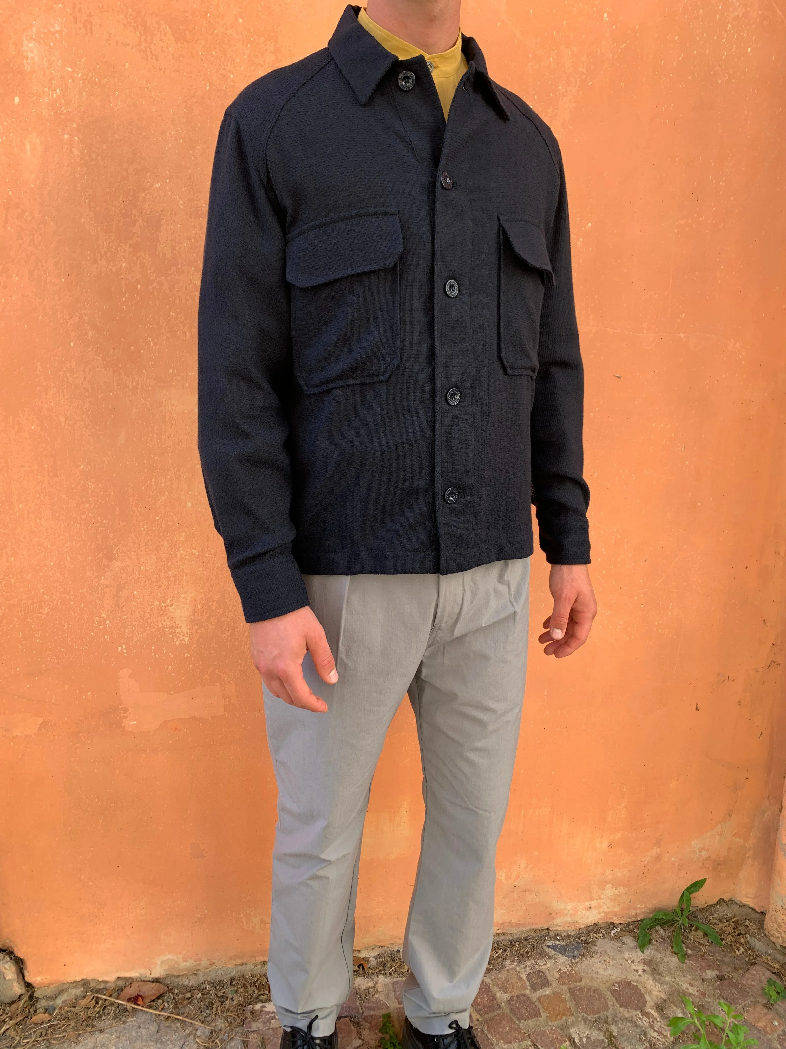 BALIO - JACKET SHIRT - Boiled H.Wool Dark Grey sold by Camo product image thumbnail 3