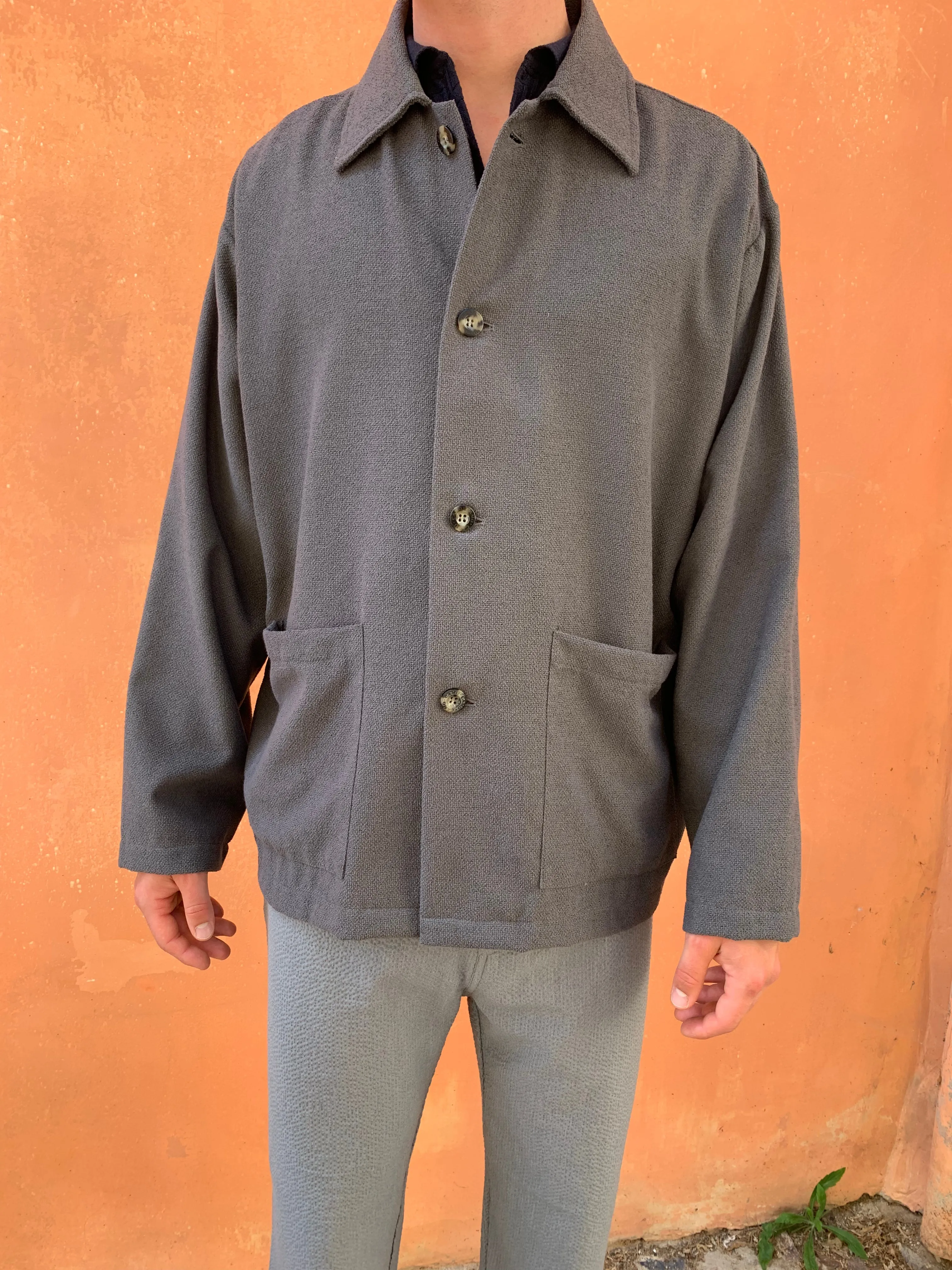 TISSERAND - AIR WIDE JACKET - Special Vnw Cotton Grey sold by Camo