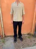 ZANE - KNIT POLO - Silk Bourette Sand sold by Camo