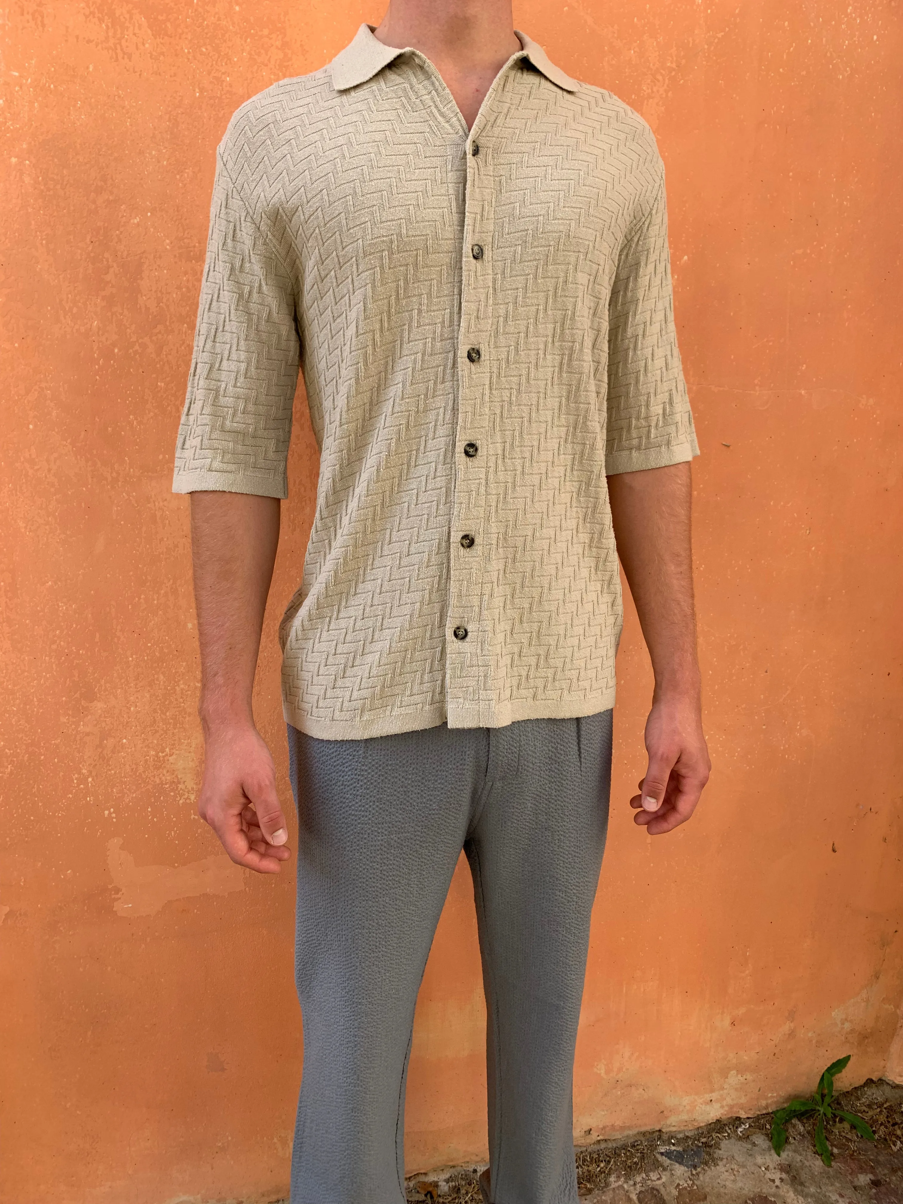 TORNADO - KNIT SHIRT - Silk Bourette Sand sold by Camo product image thumbnail 4