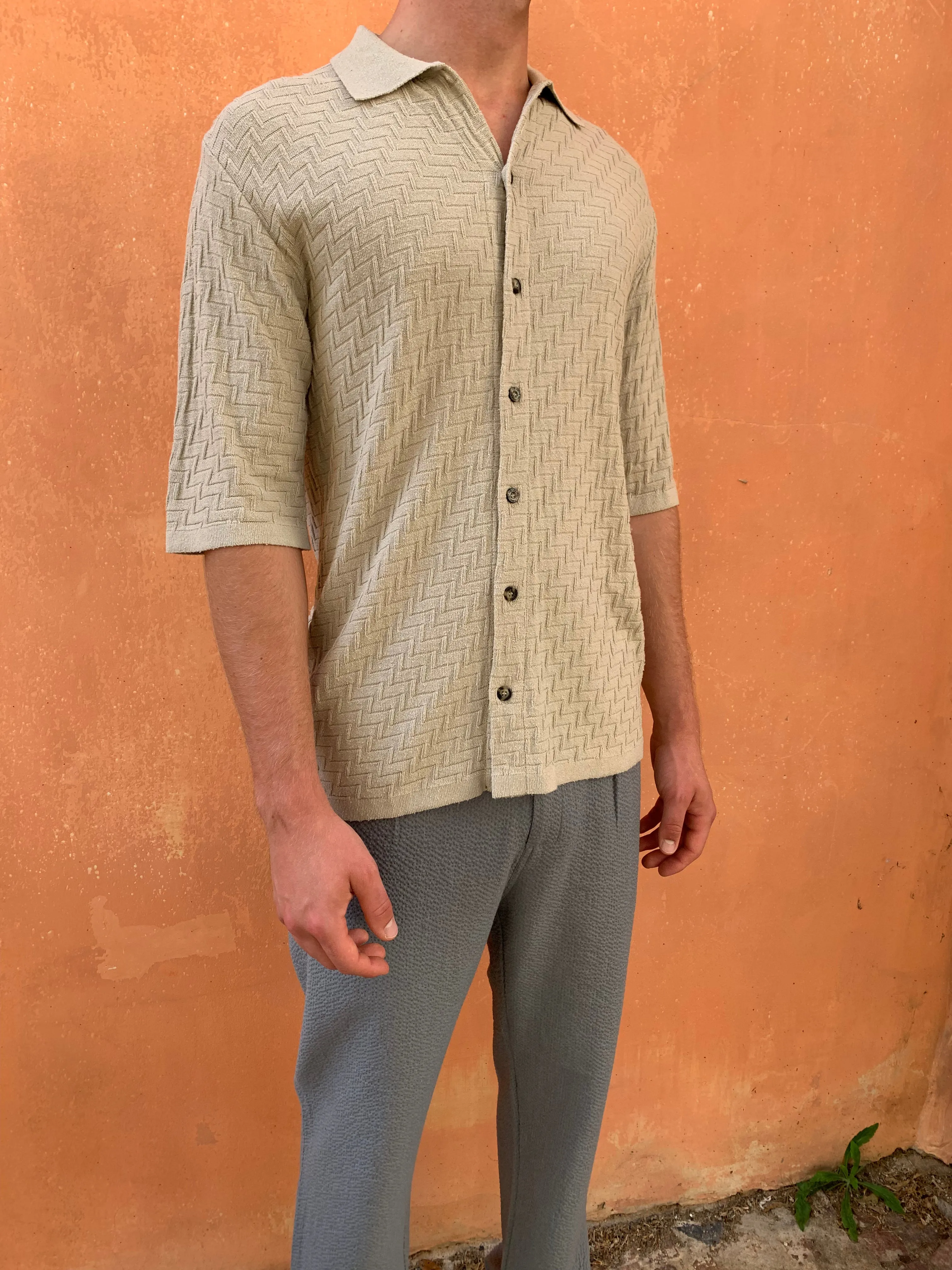 TORNADO - KNIT SHIRT - Silk Bourette Sand sold by Camo product image thumbnail 2