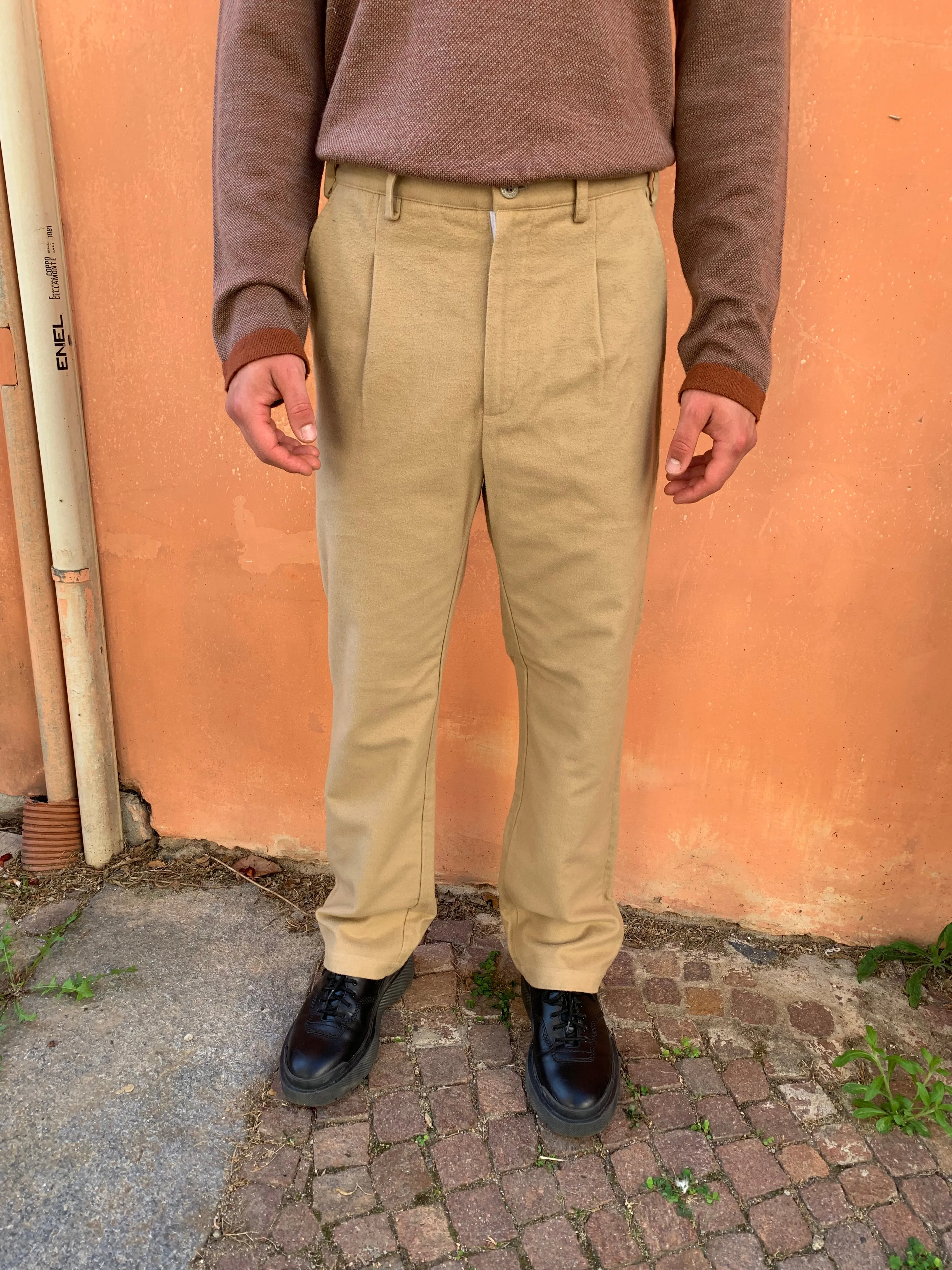 SPECTACULAR BID - AIR TROUSERS - Moleskine Cotton Sand sold by Camo product image thumbnail 5