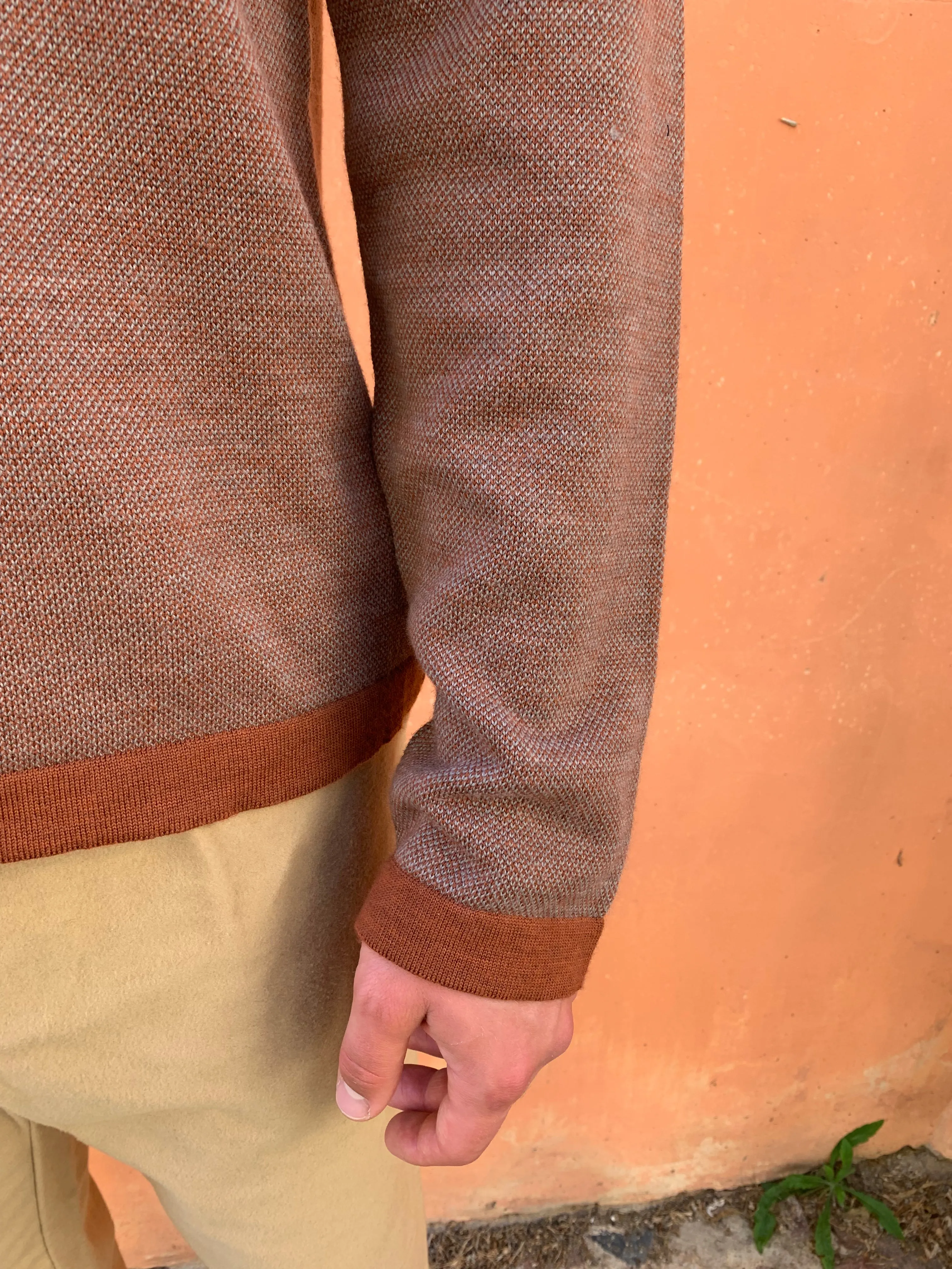 FEYSTONGAL - KNIT POLO-SHIRT - Wool Copper - Beige sold by Camo product image thumbnail 5