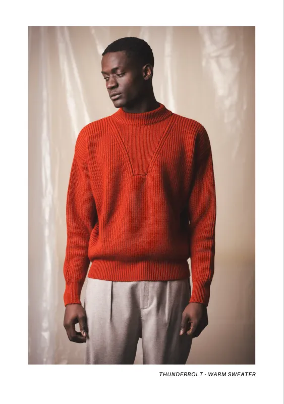 THUNDERBOLT - WARM SWEATER - Cashmere-Merino Wool Extrafine Maple sold by Camo