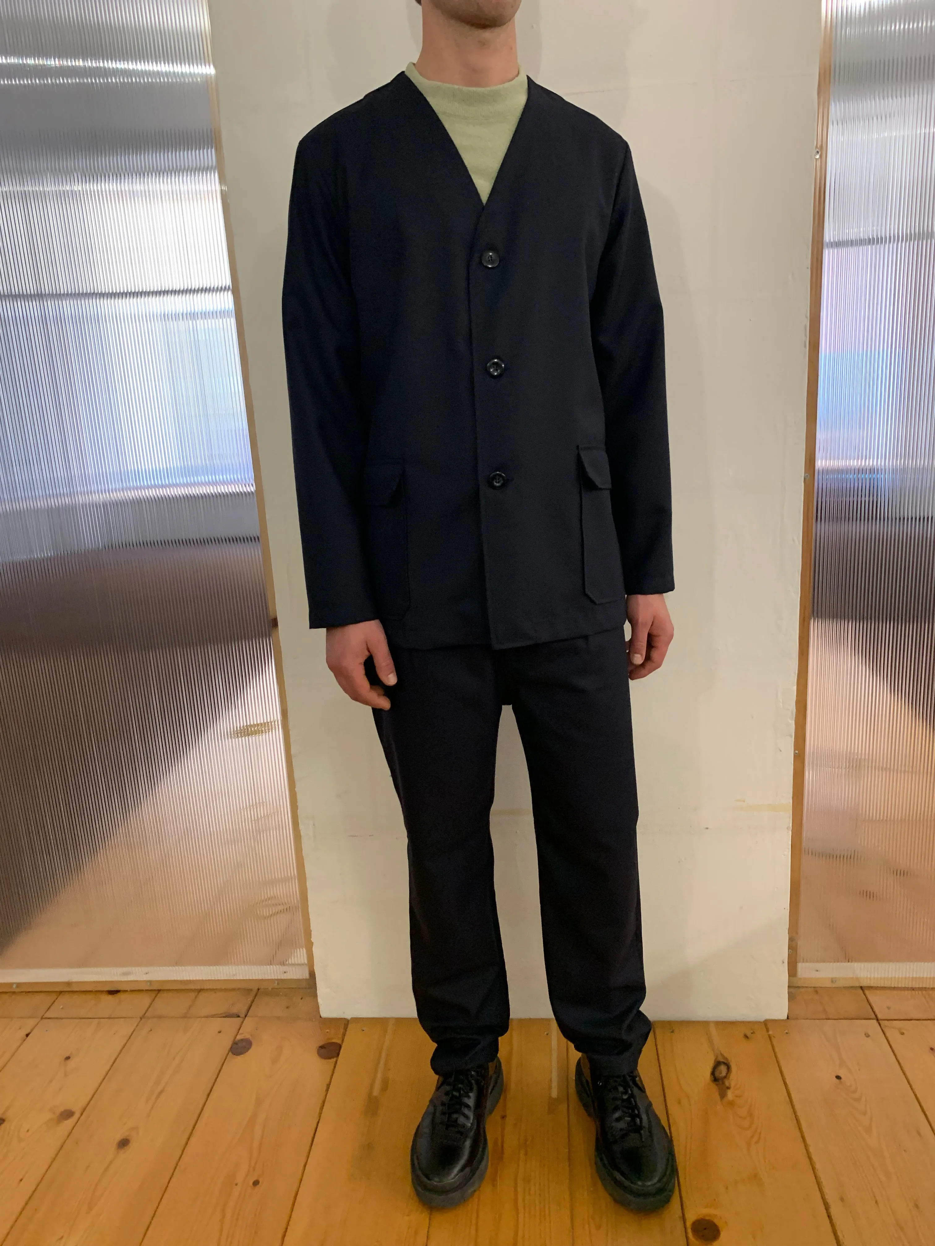 KINGSTONE - SMART JACKET - Navy Merino Wool sold by Camo product image thumbnail 2