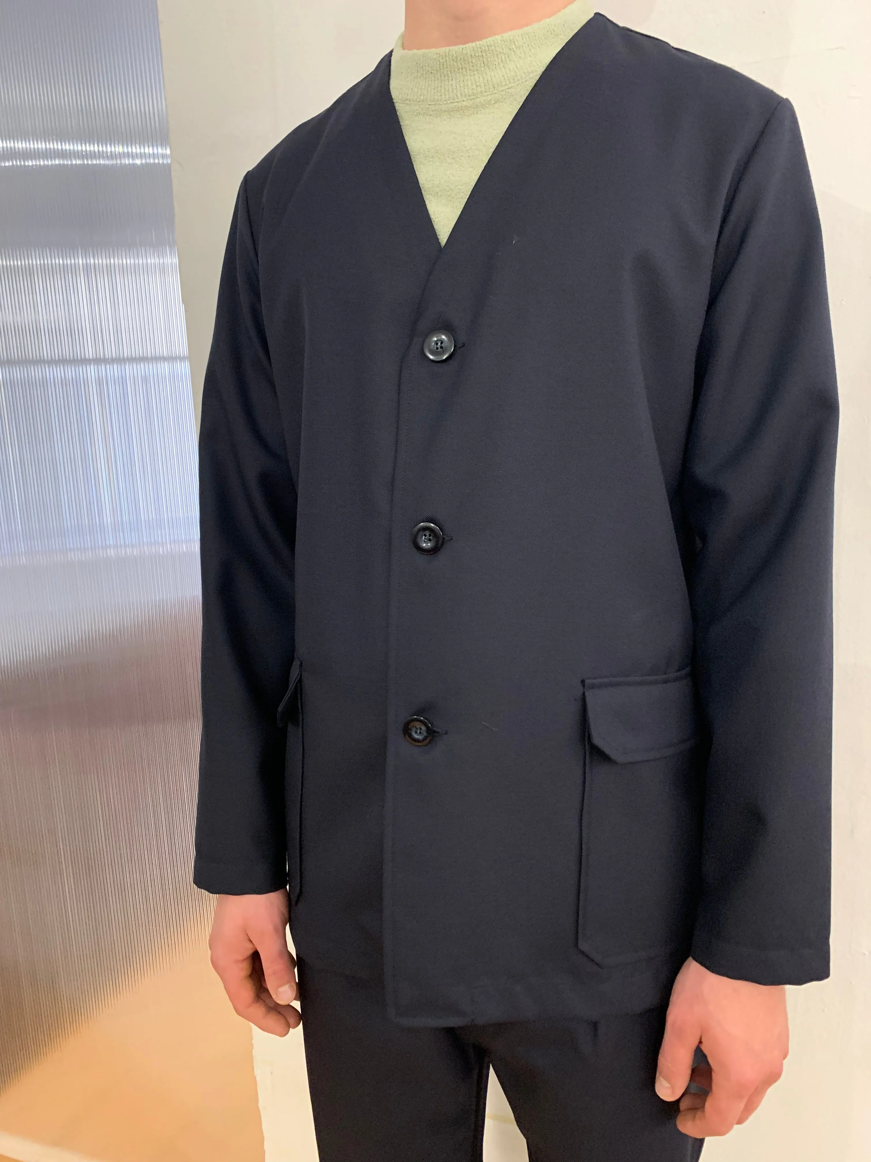 KINGSTONE - SMART JACKET - Navy Merino Wool sold by Camo product image thumbnail 4