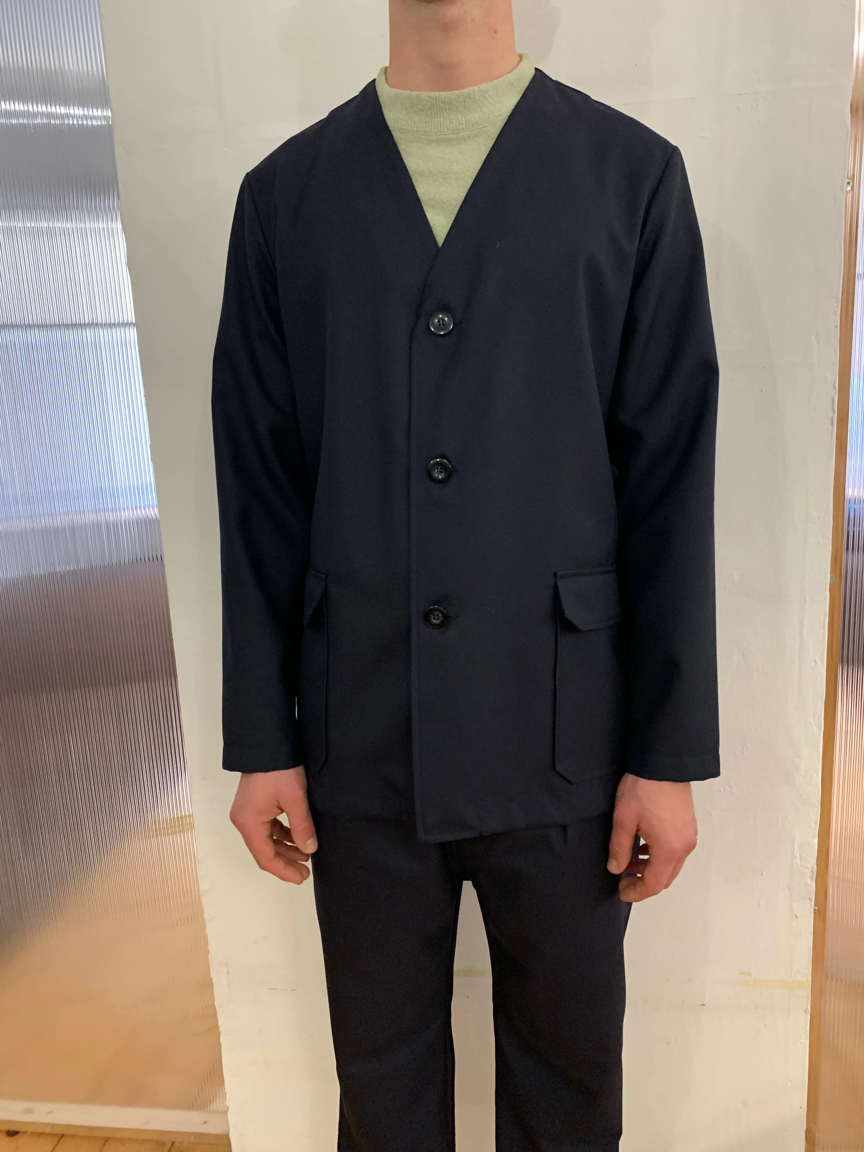 KINGSTONE - SMART JACKET - Navy Merino Wool sold by Camo product image thumbnail 5