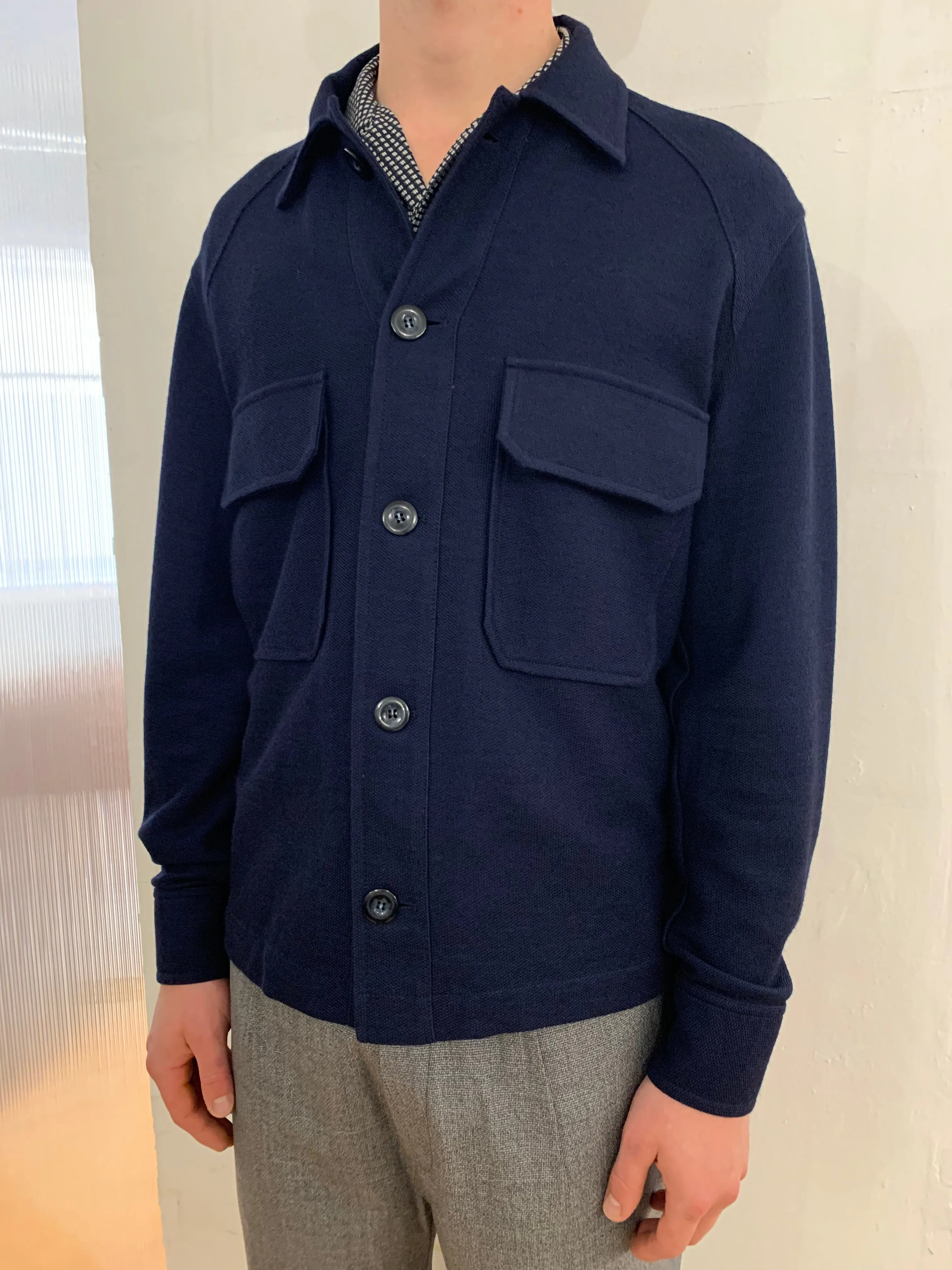 BALIO - JACKET SHIRT - Special Jersey Cotton Navy sold by Camo product image thumbnail 3