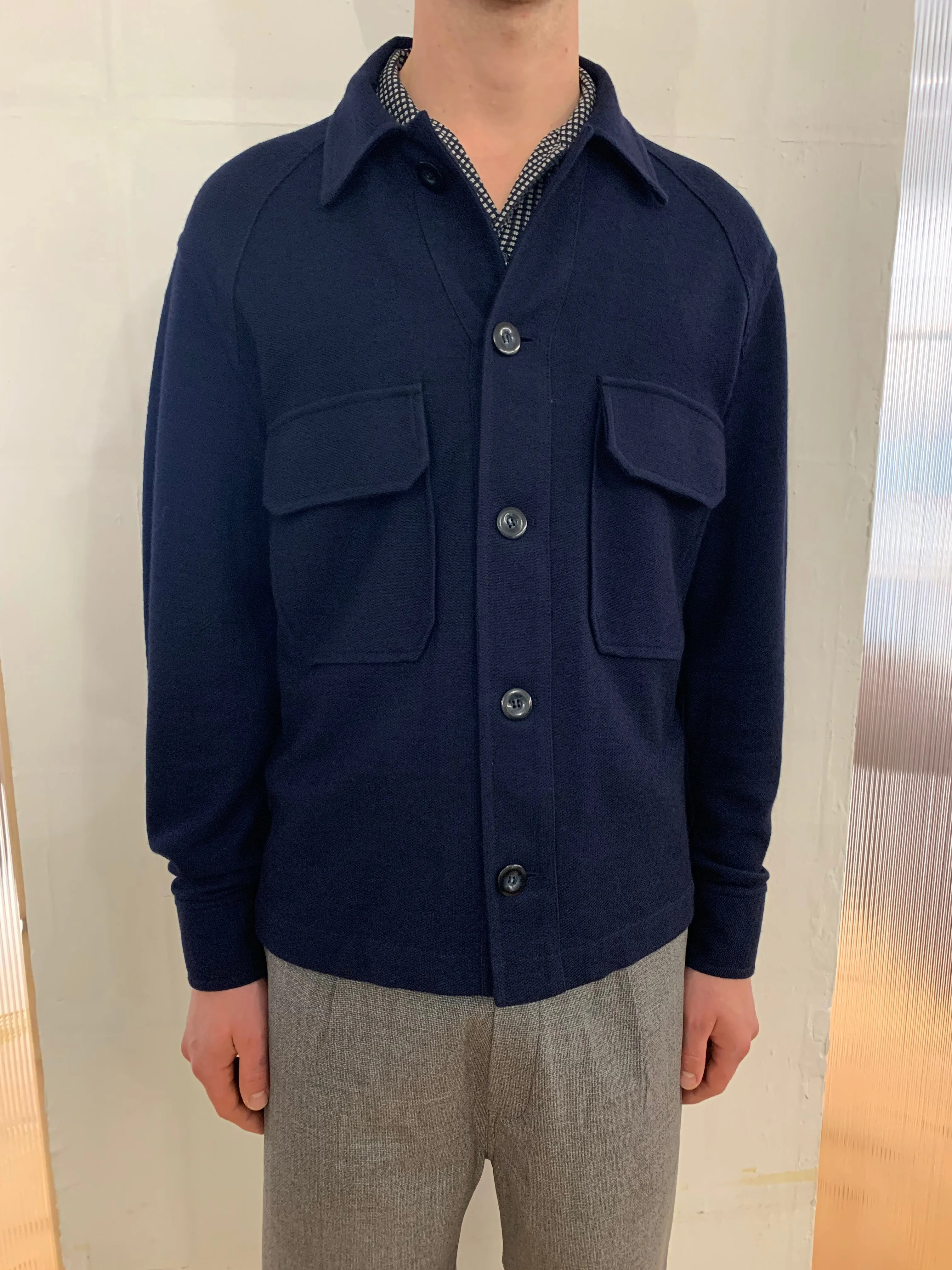 BALIO - JACKET SHIRT - Special Jersey Cotton Navy sold by Camo product image thumbnail 5