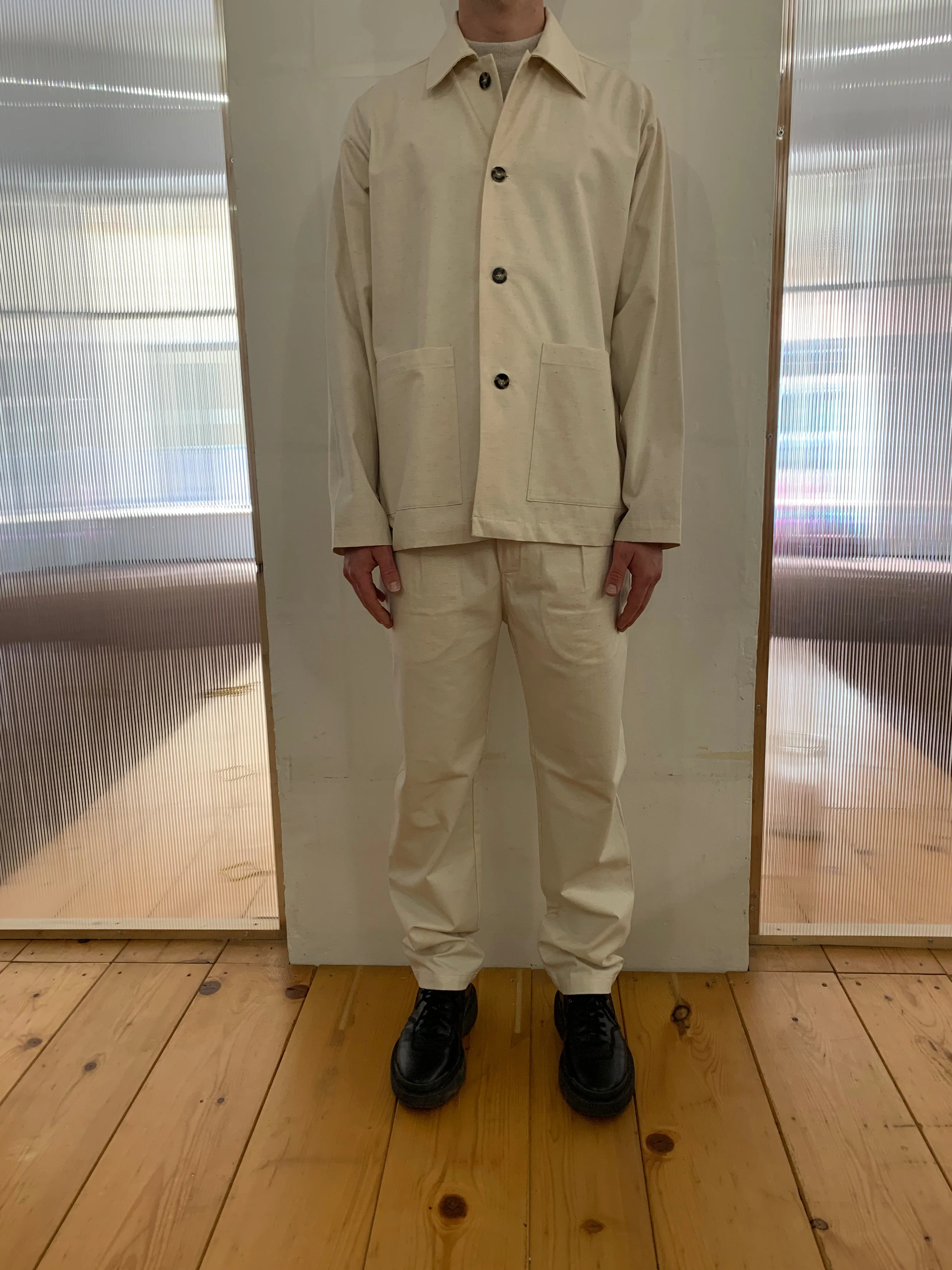 TISSERAND - AIR WIDE JACKET - Cotton Bourette Natural sold by Camo product image thumbnail 2