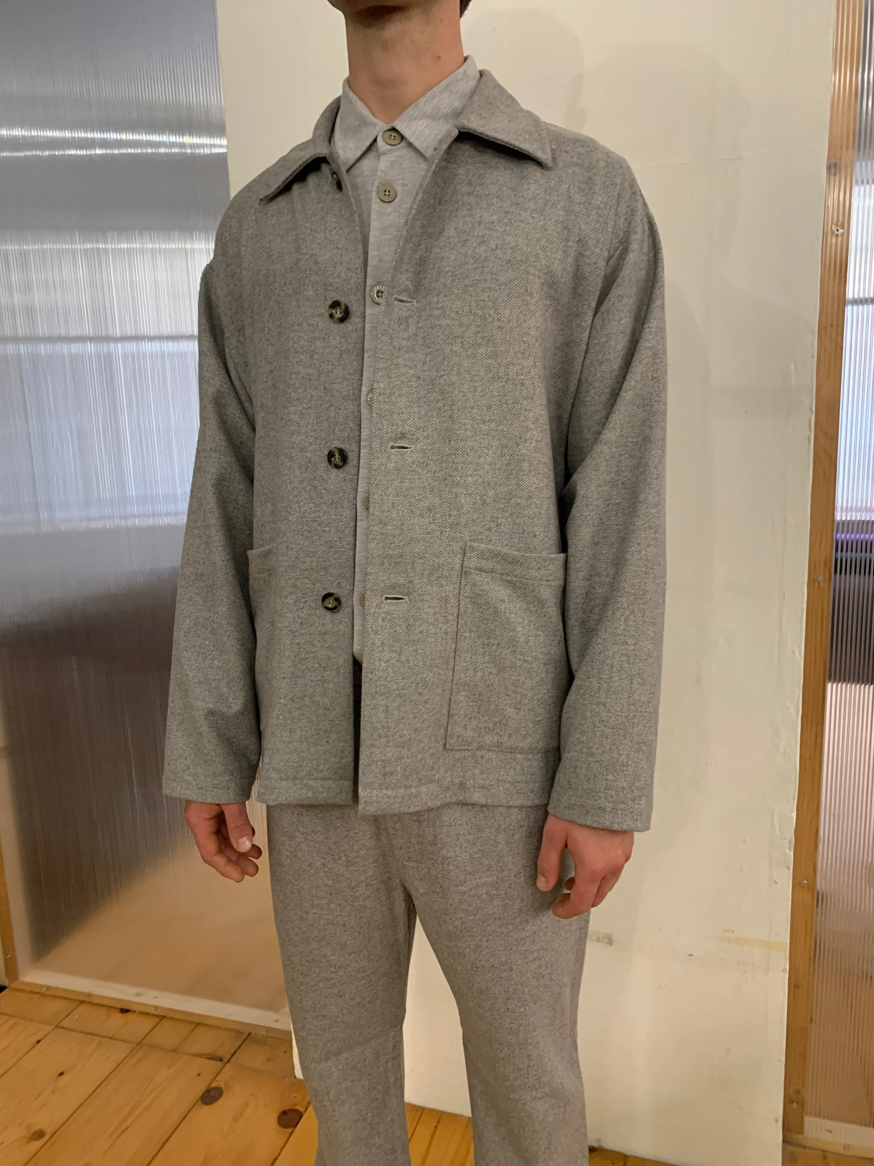 TISSERAND - AIR WIDE JACKET - Soft Wool Light Grey sold by Camo product image thumbnail 5