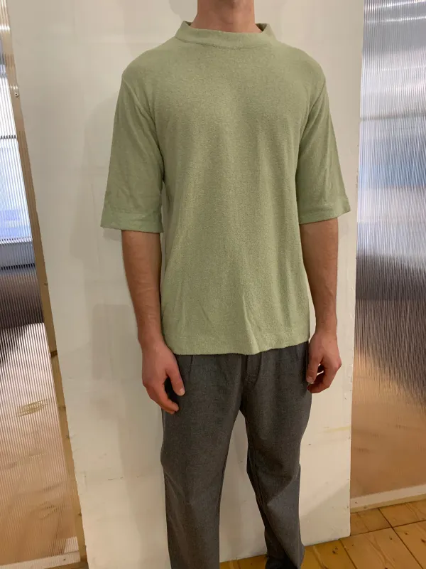 SUNNY - KNIT T-SHIRT - Super Boucle' Sage sold by Camo