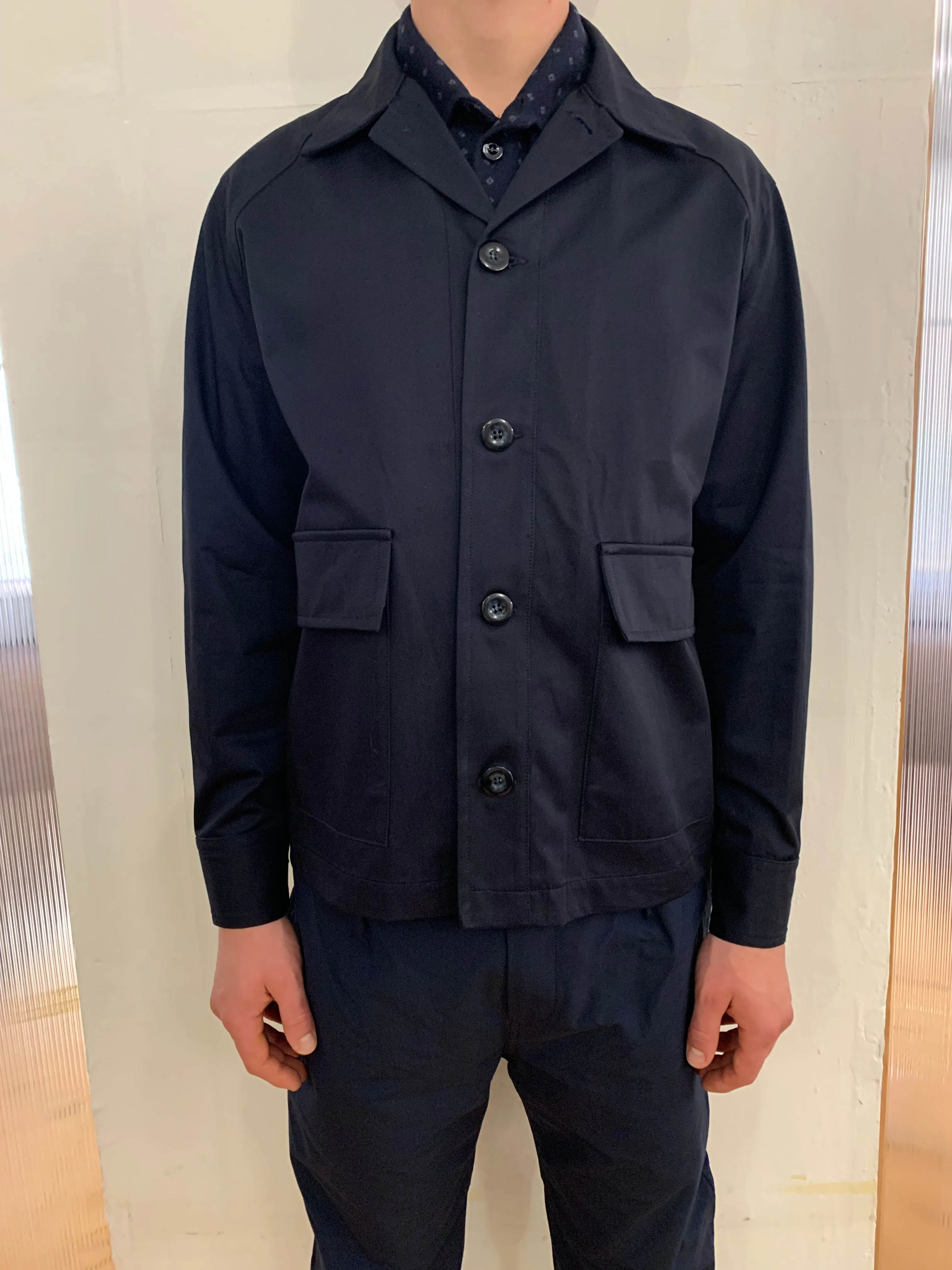 BROTHER OF BALIO - JACKET SHIRT - Four Season Cotton Navy sold by Camo product image thumbnail 3