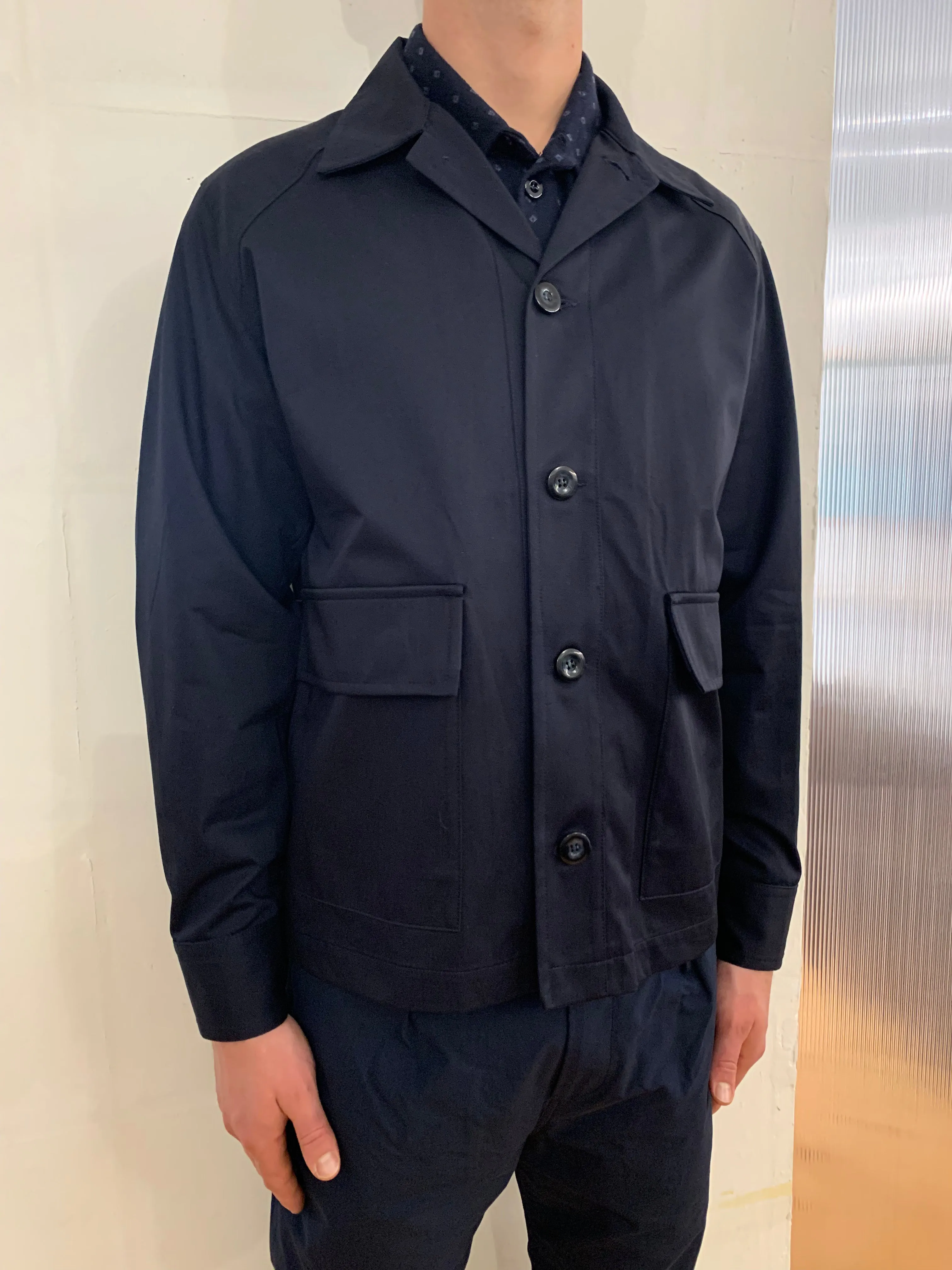 BROTHER OF BALIO - JACKET SHIRT - Four Season Cotton Navy sold by Camo product image thumbnail 4