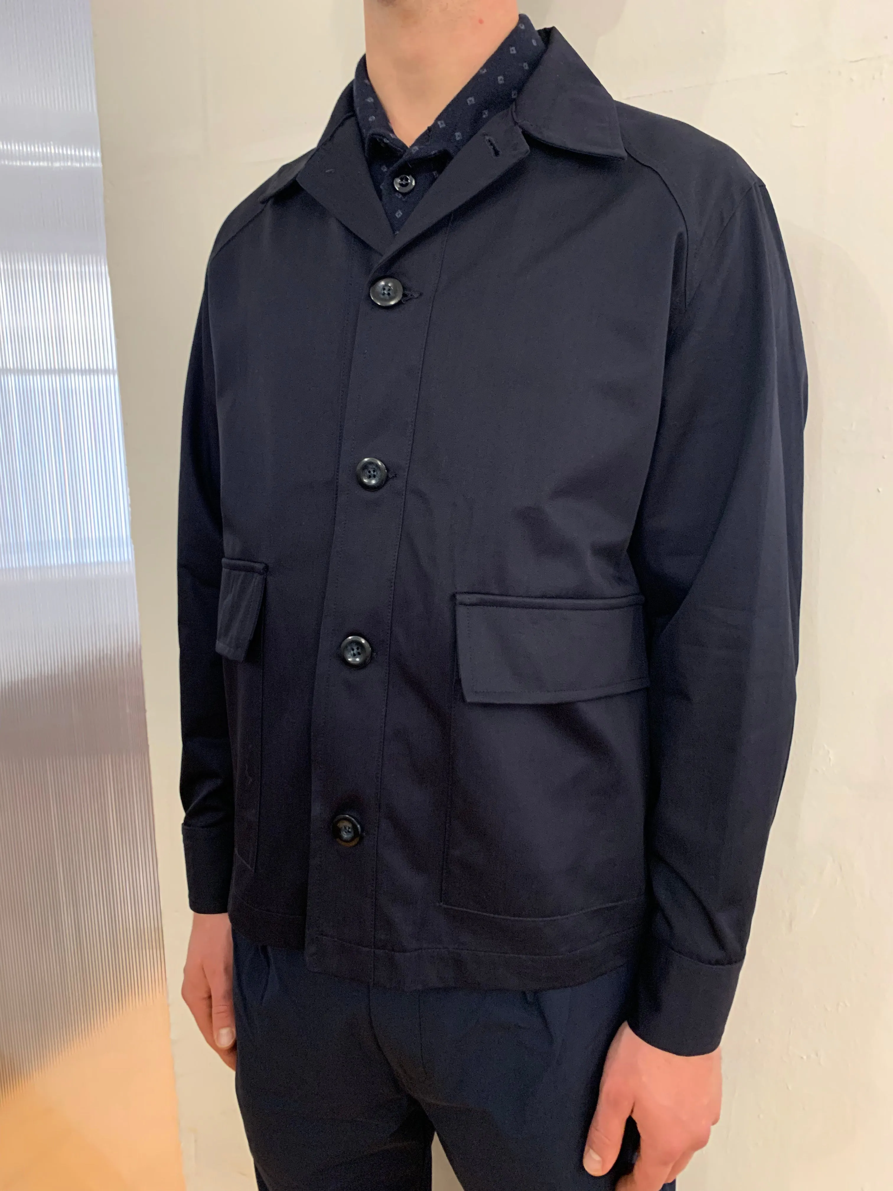 BROTHER OF BALIO - JACKET SHIRT - Four Season Cotton Navy sold by Camo product image thumbnail 5