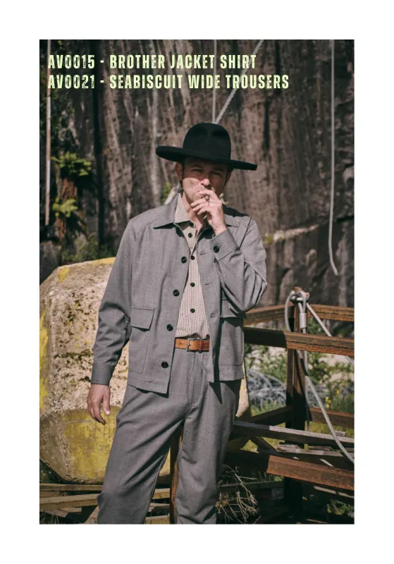 BROTHER OF BALIO - JACKET SHIRT - Four Season Cotton Navy sold by Camo