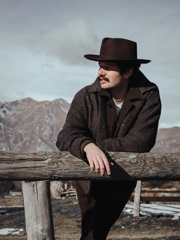 BROTHER OF BALIO - JACKET SHIRT - Boiled H.Wool Brown sold by Camo