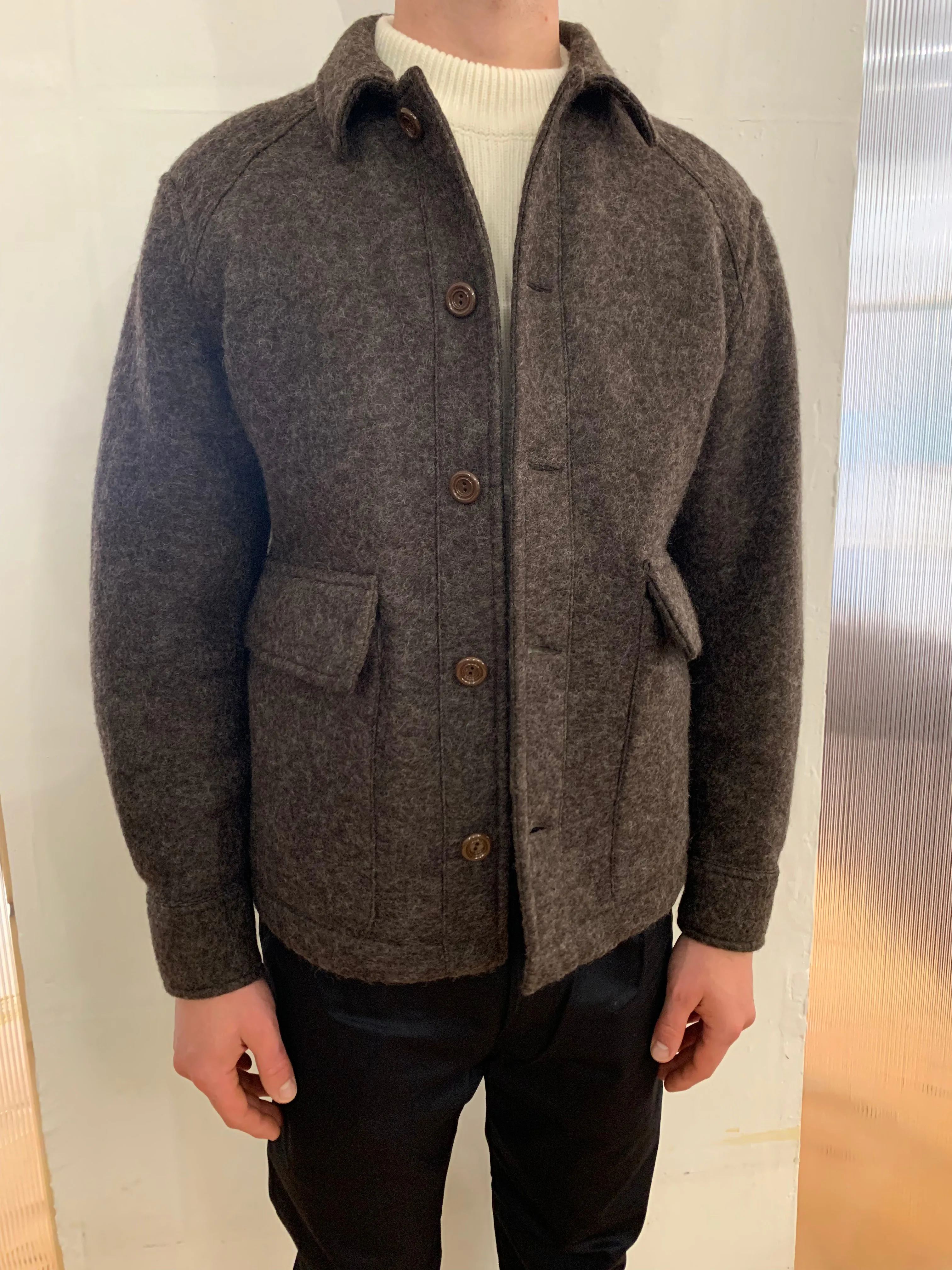 BROTHER OF BALIO - JACKET SHIRT - Boiled H.Wool Brown sold by Camo product image thumbnail 5