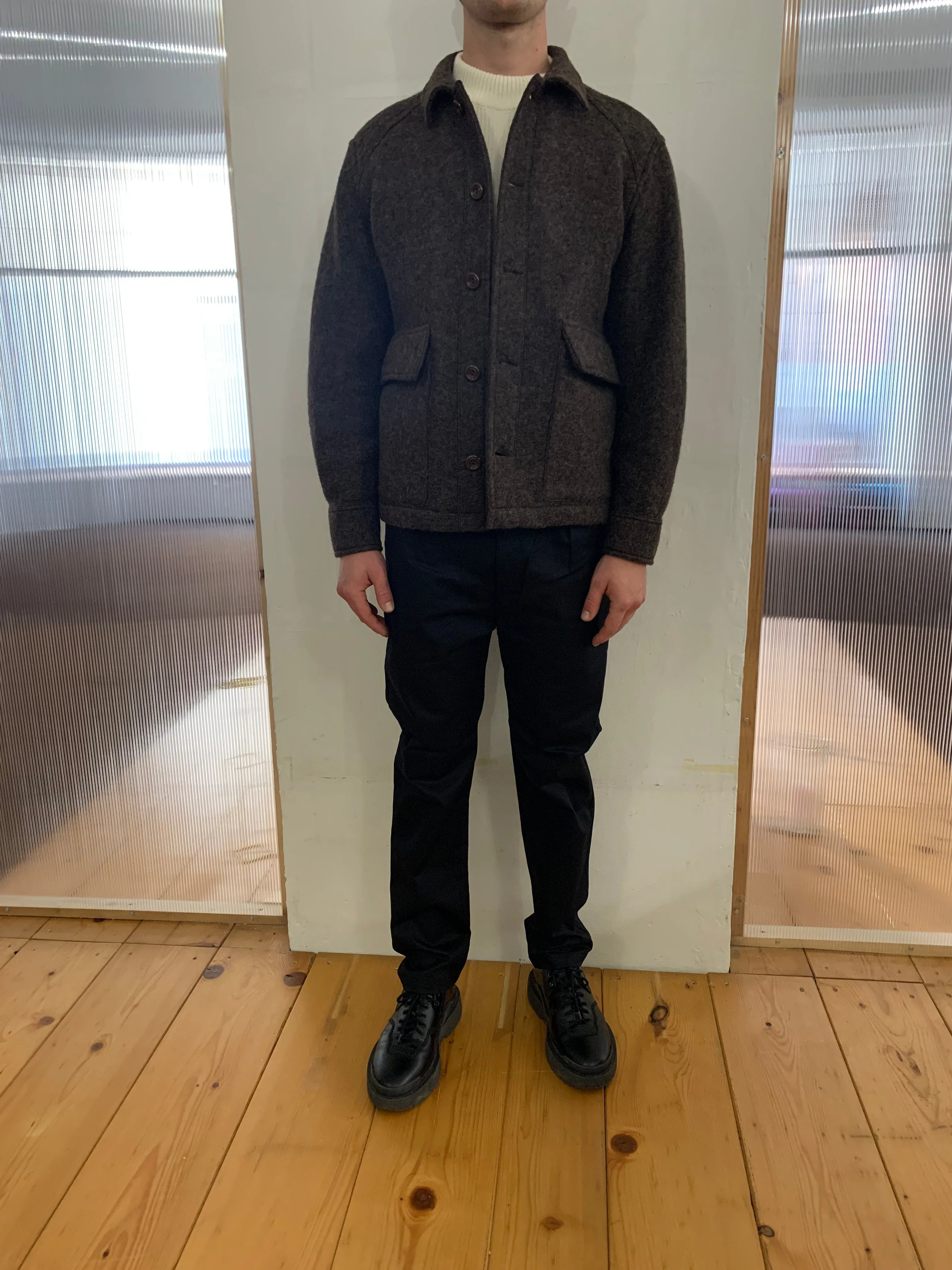 BROTHER OF BALIO - JACKET SHIRT - Boiled H.Wool Brown sold by Camo product image thumbnail 3