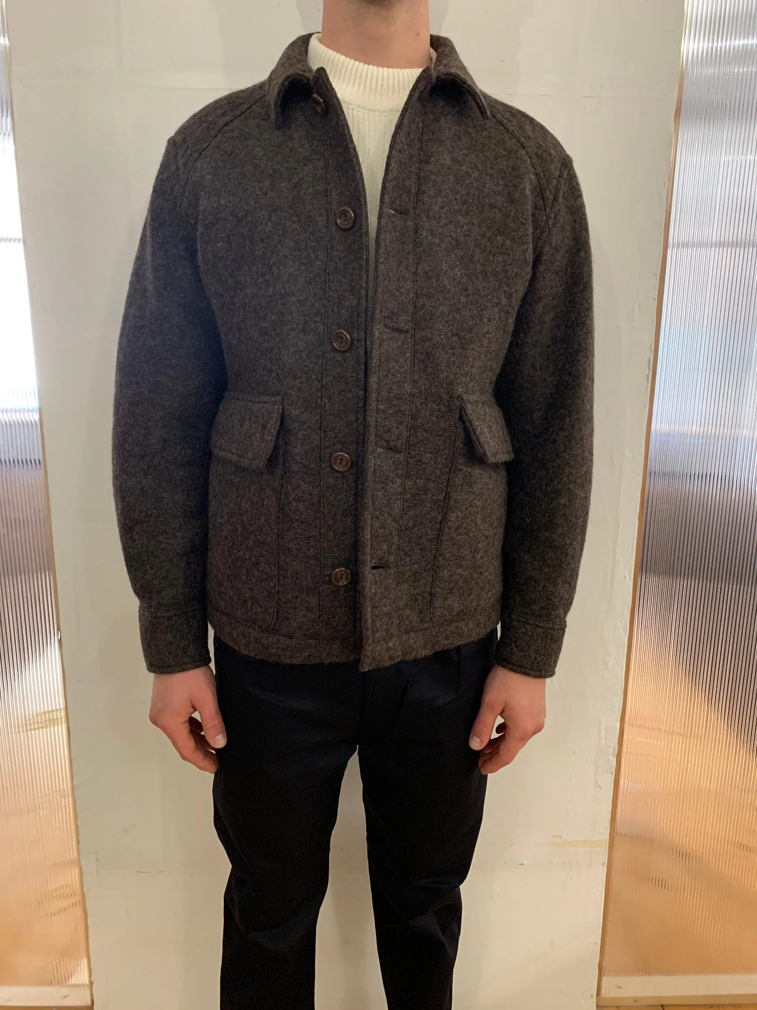 BROTHER OF BALIO - JACKET SHIRT - Boiled H.Wool Brown sold by Camo product image thumbnail 4