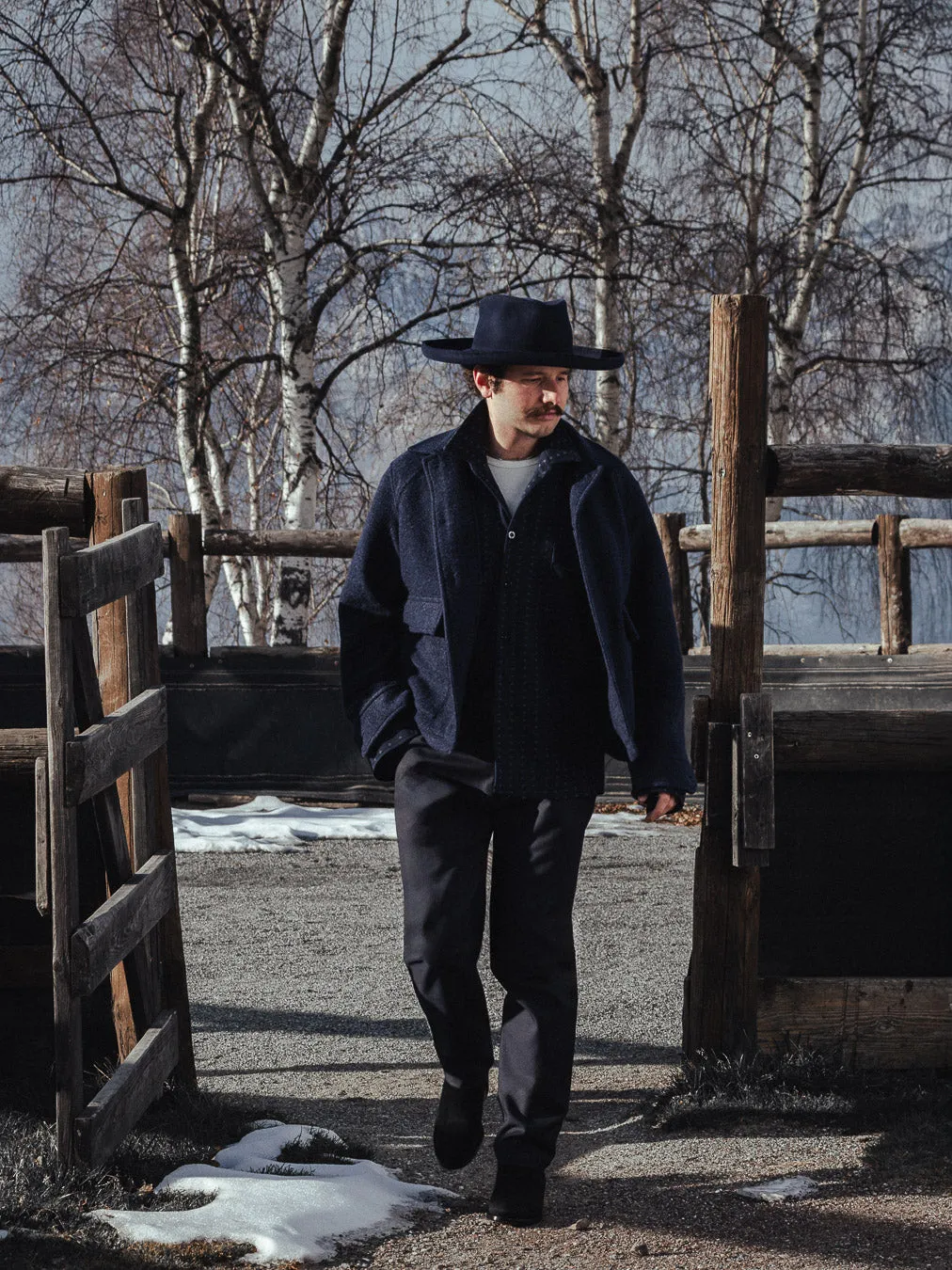 BROTHER OF BALIO - JACKET SHIRT - Boiled H.Wool Navy sold by Camo product image thumbnail 2