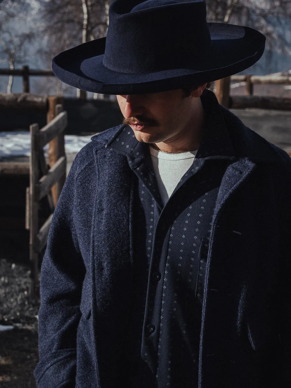 BROTHER OF BALIO - JACKET SHIRT - Boiled H.Wool Navy sold by Camo product image thumbnail 3