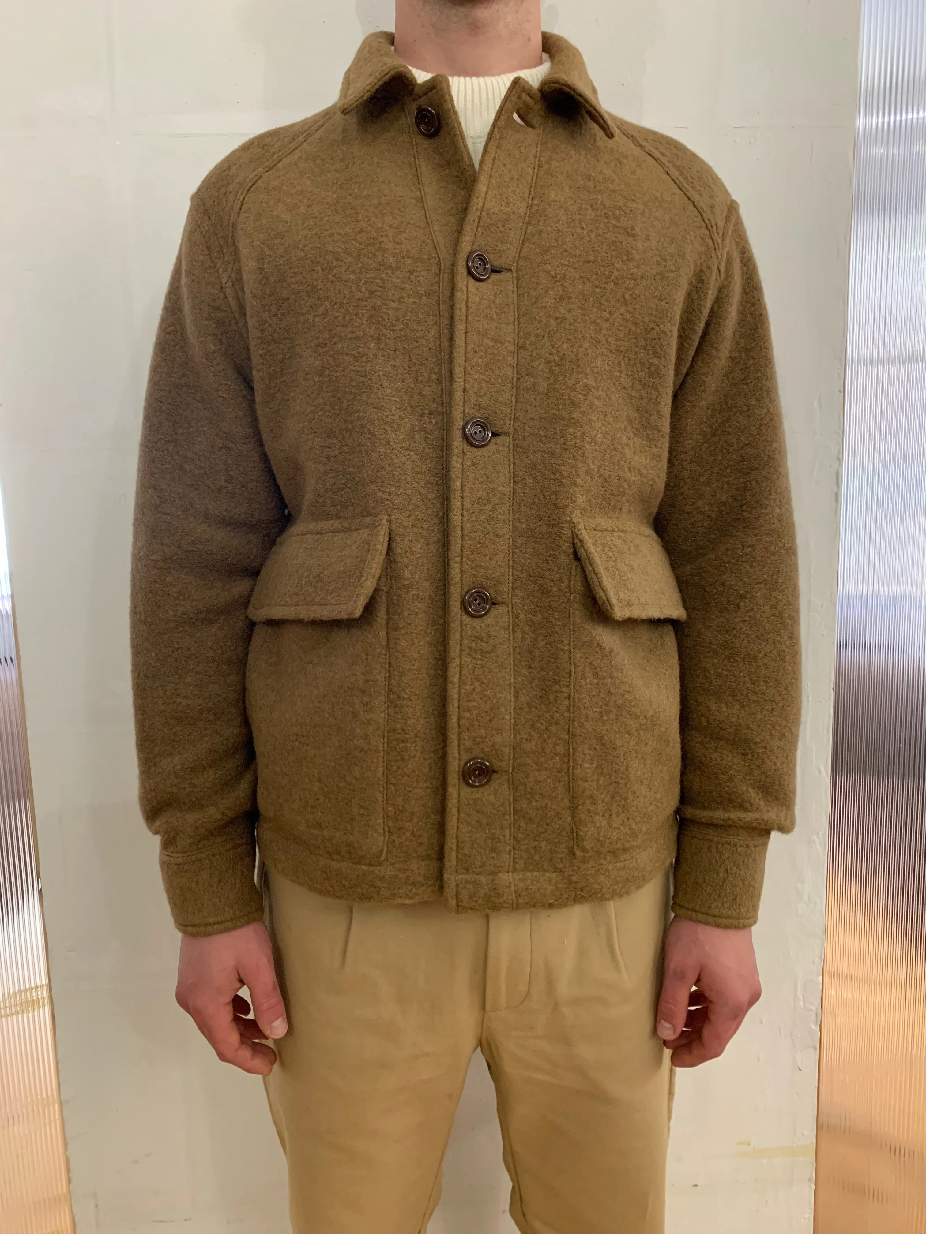 BROTHER OF BALIO - JACKET SHIRT - Boiled H.Wool Camel sold by Camo product image thumbnail 2