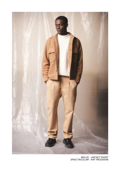 BROTHER OF BALIO - JACKET SHIRT - Boiled H.Wool Camel sold by Camo