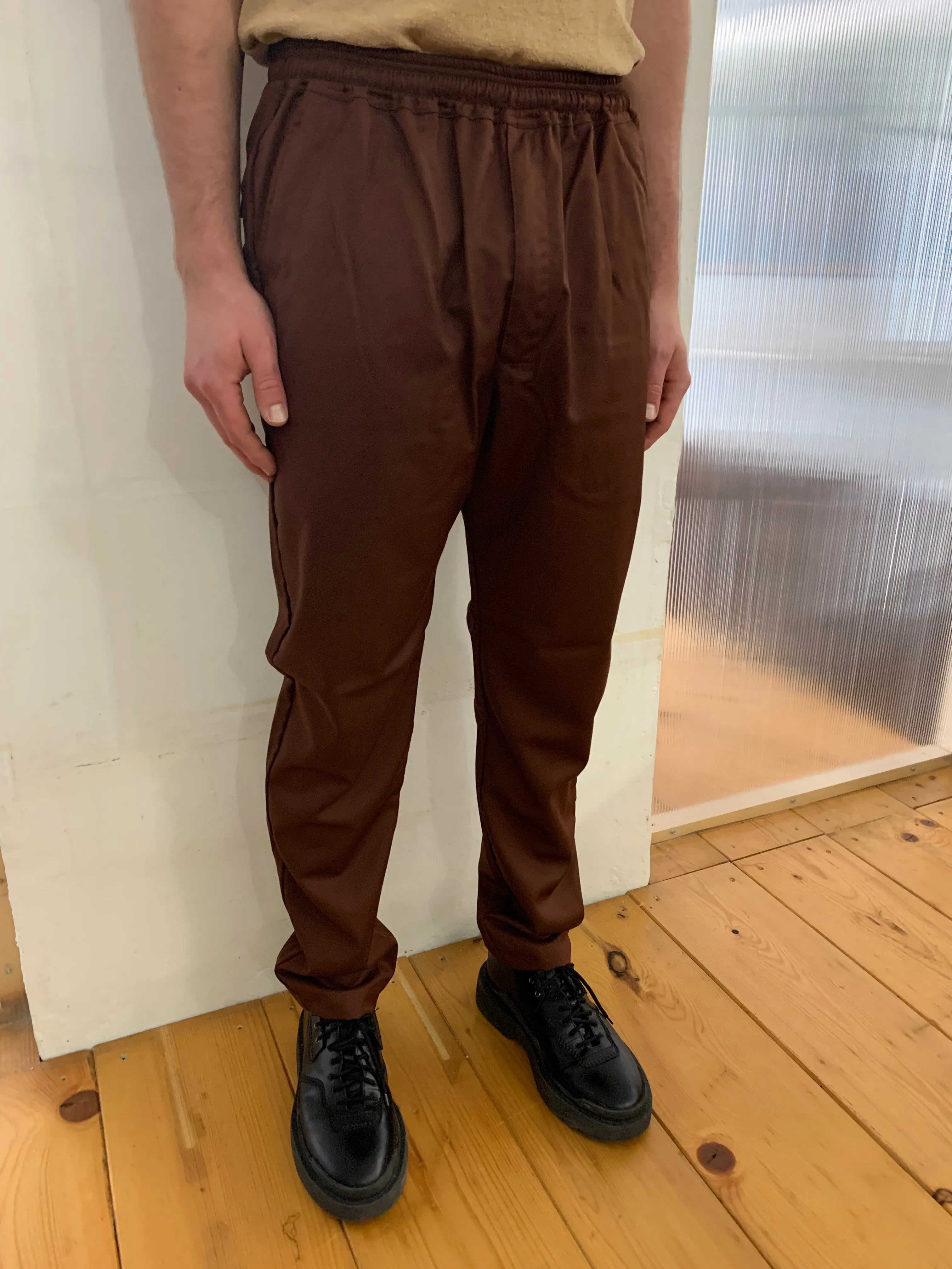 COMANCHE -ECLIPSE - ELASTIC TROUSERS - Soft Wool Bordeaux sold by Camo product image thumbnail 2