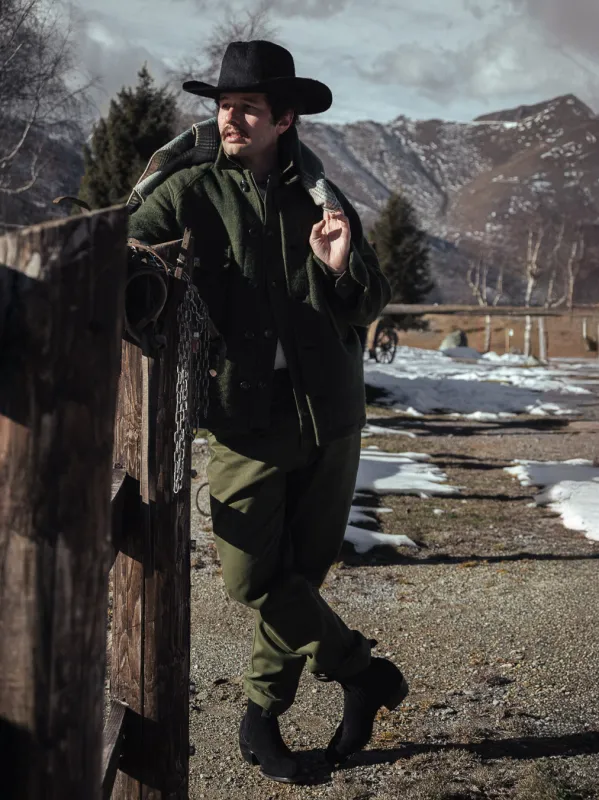 COMANCHE -ECLIPSE - ELASTIC TROUSERS - Soft Wool Bordeaux sold by Camo