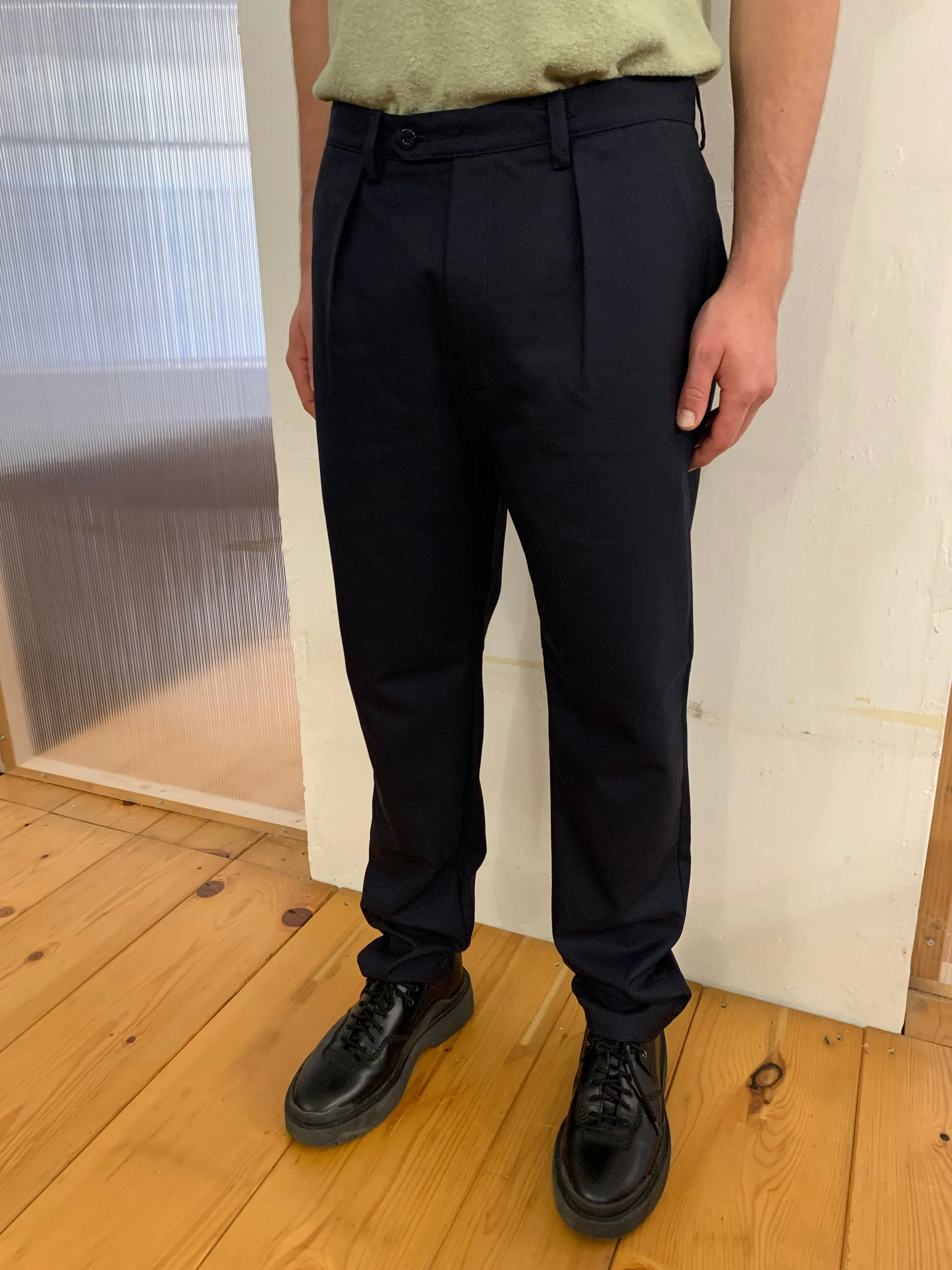 COMANCHE - CLASSIC TROUSERS - Winter Wool Navy sold by Camo product image thumbnail 4