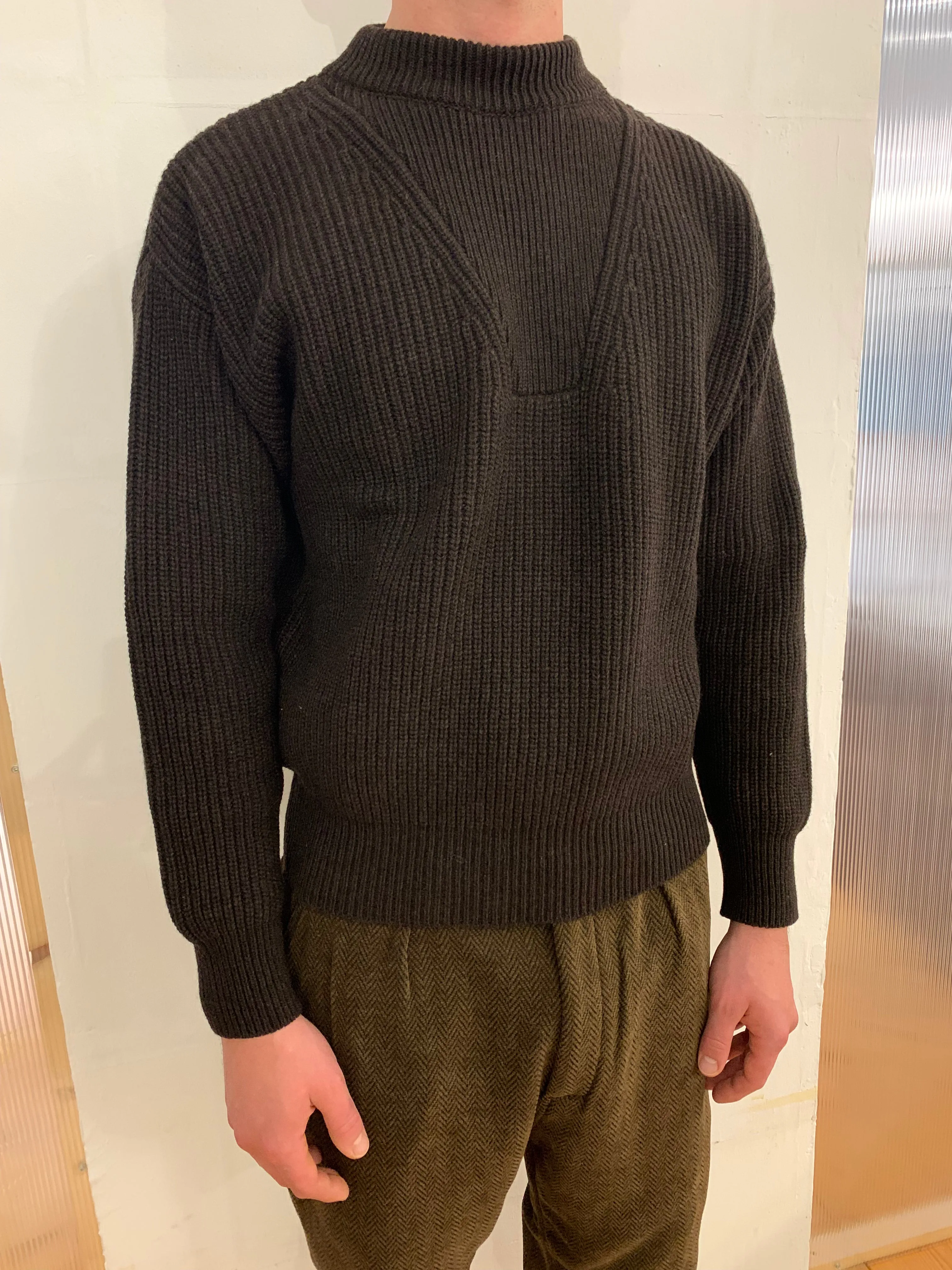 THUNDERBOLT - WARM SWEATER - Cashmere-Merino Wool Extrafine Brown sold by Camo product image thumbnail 4