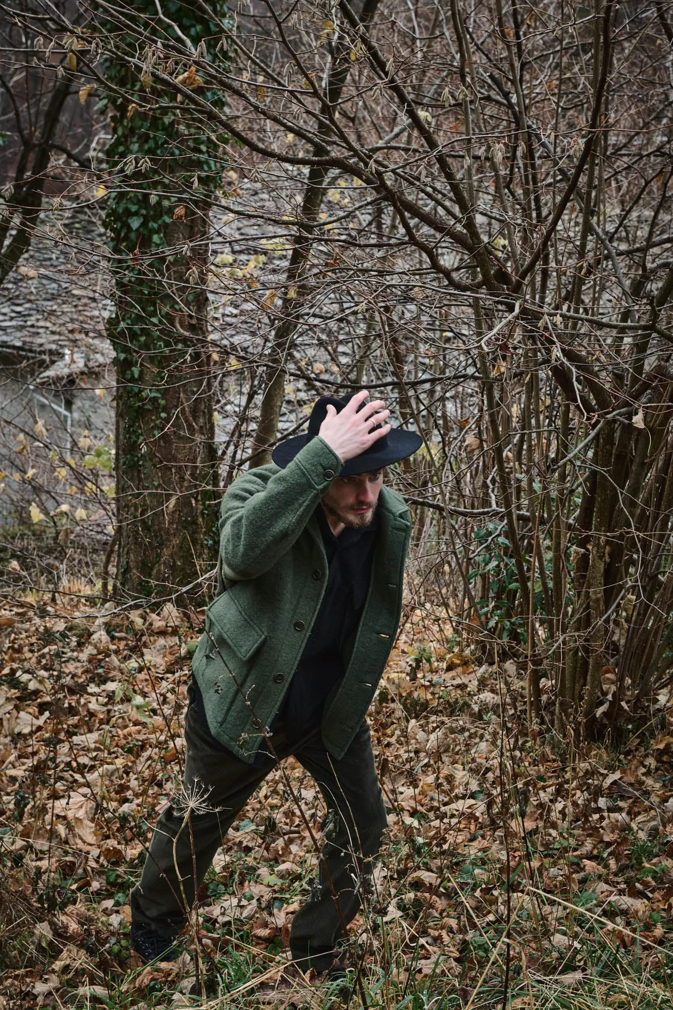 BROTHER OF BALIO - JACKET SHIRT - Boiled H.Wool Green x C.V.C. sold by Camo product image thumbnail 2
