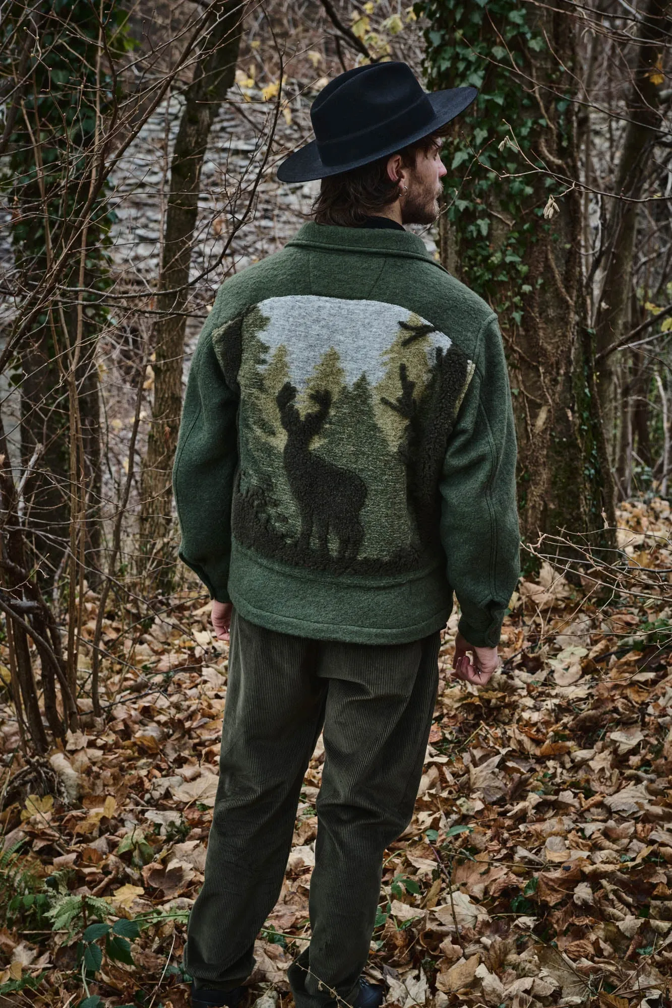 BROTHER OF BALIO - JACKET SHIRT - Boiled H.Wool Green x C.V.C. sold by Camo