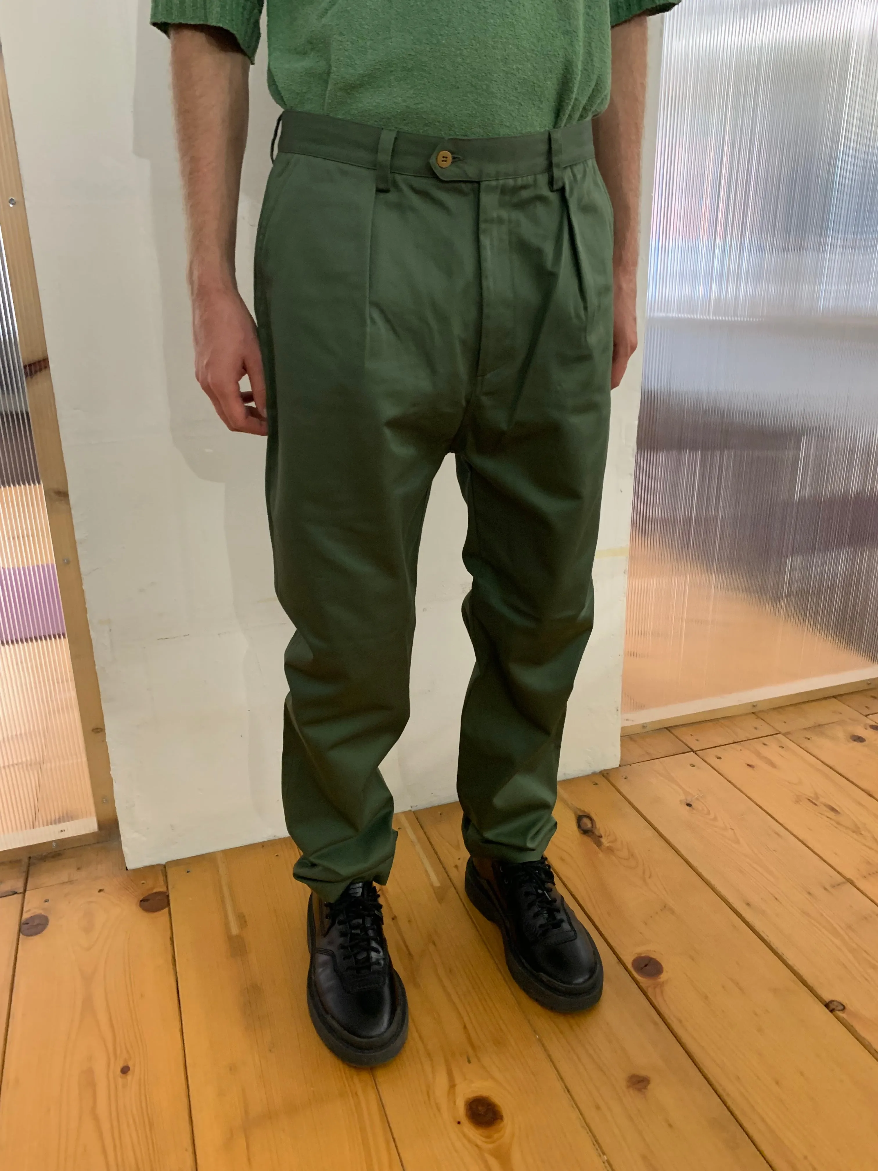 COMANCHE - CLASSIC TROUSERS - Drill Green Forest sold by Camo product image thumbnail 3