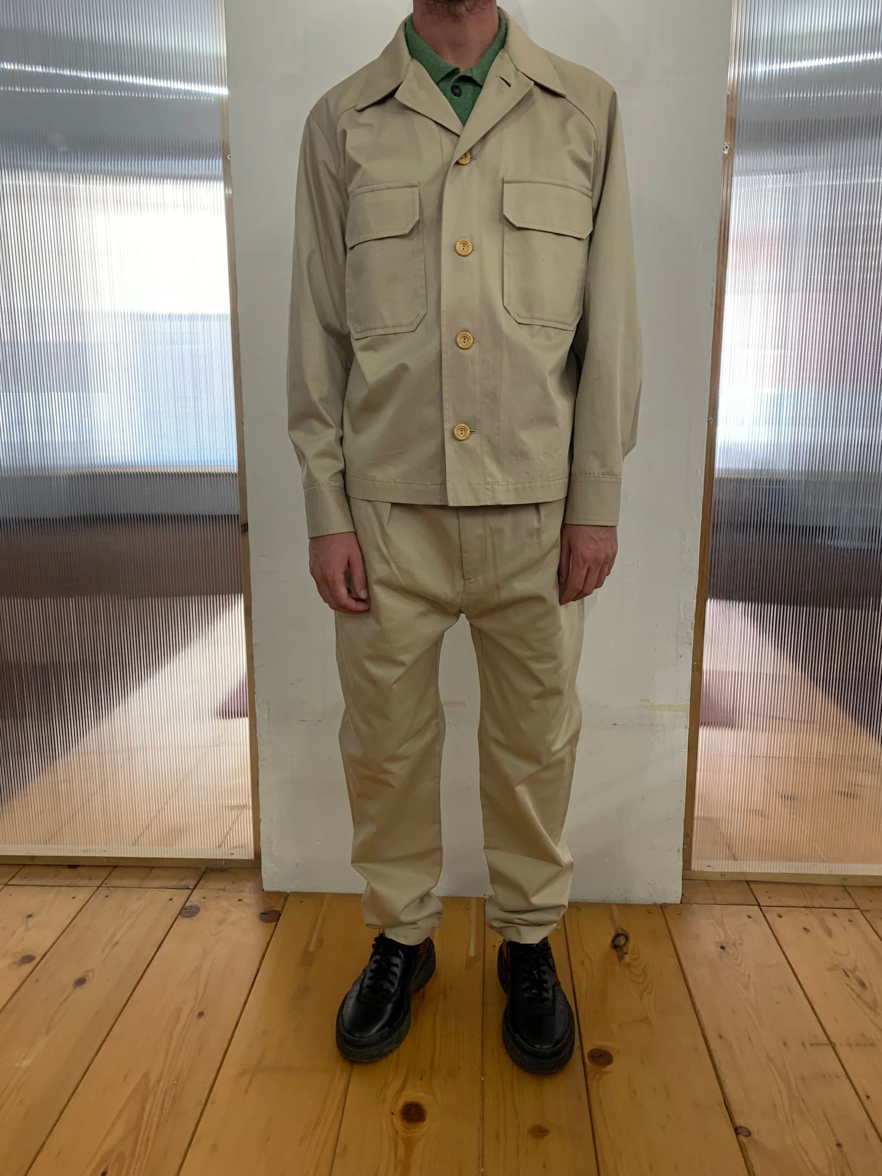BALIO - JACKET SHIRT - Drill Cotton Beige sold by Camo product image thumbnail 3